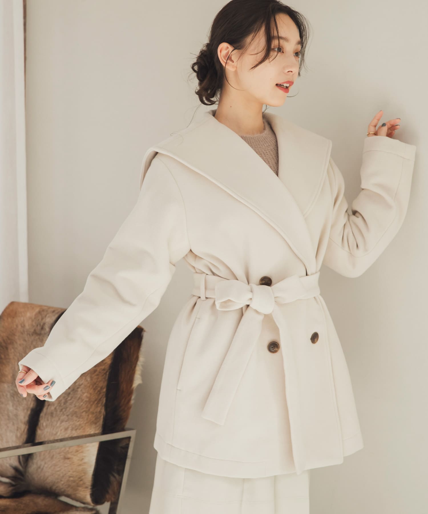 身長：162cm サイズ：one