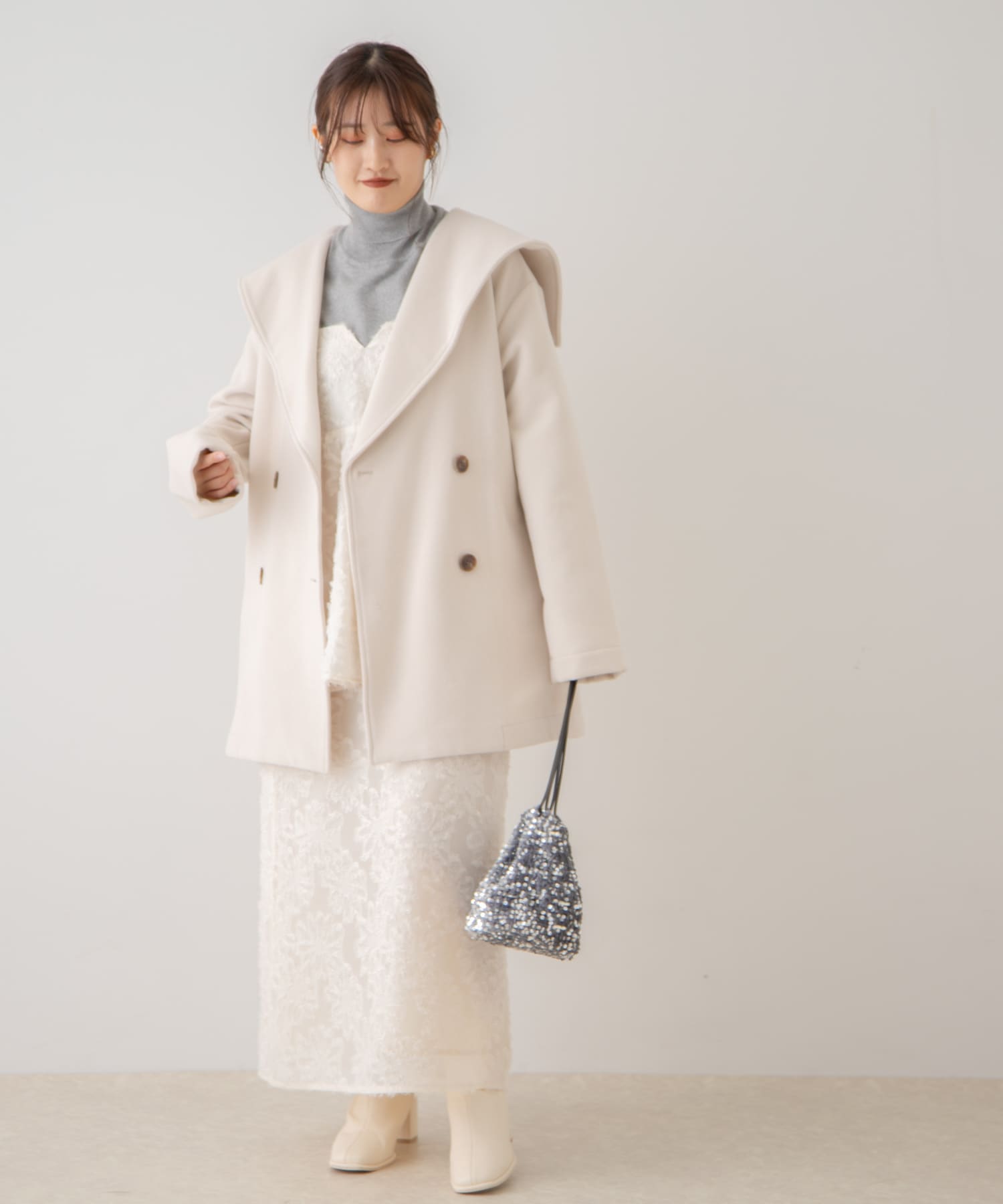 身長：162cm サイズ：one