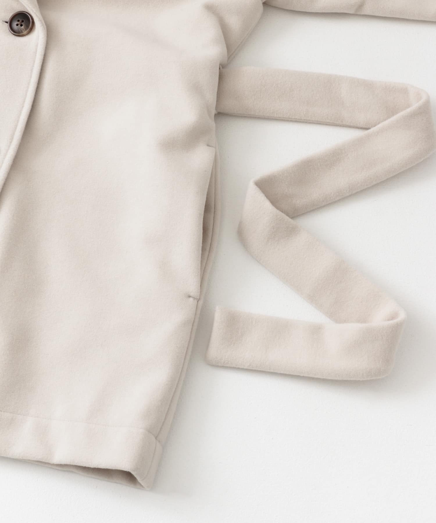 ビッグカラーミディコート GREIGE one