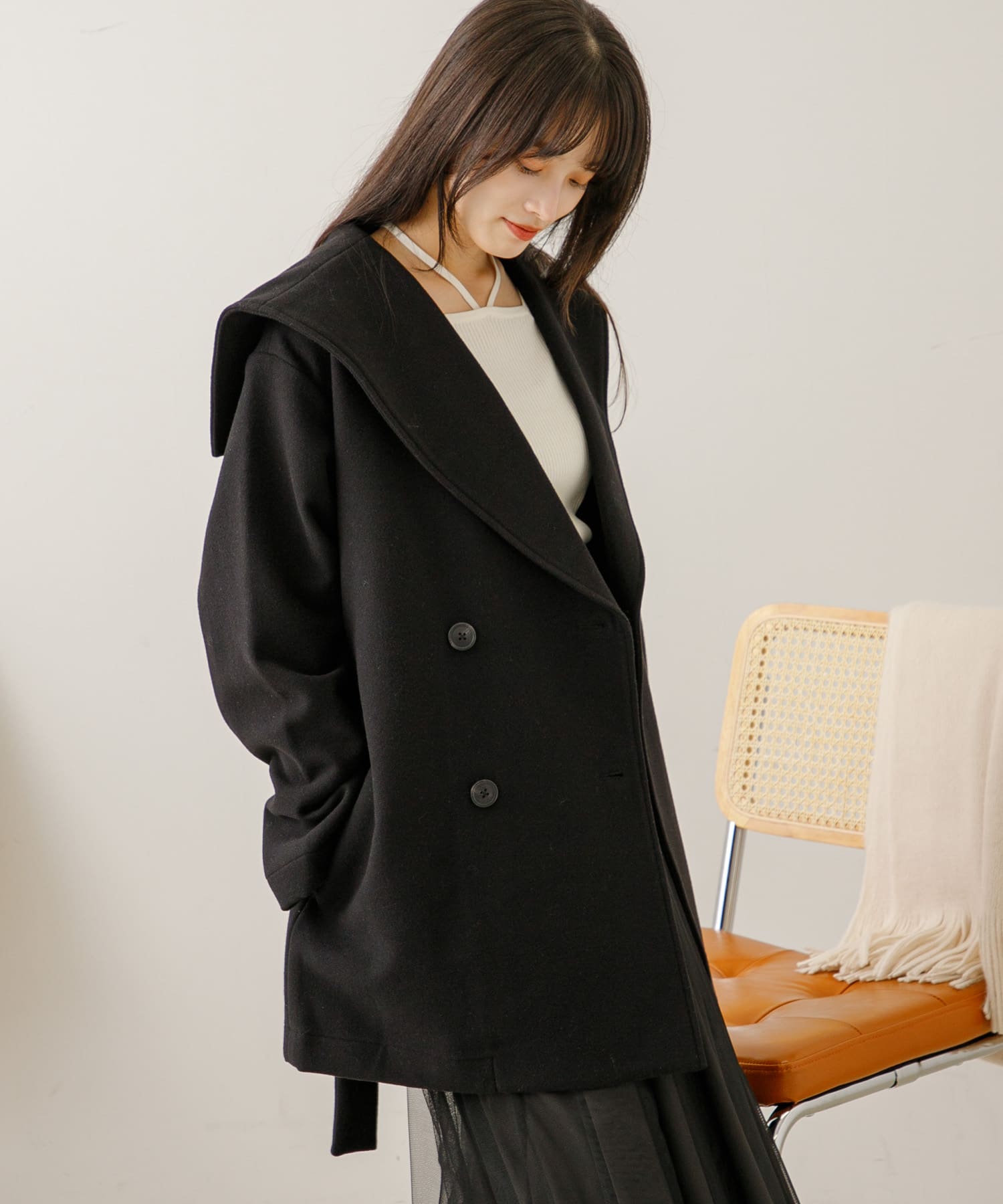 身長：155cm サイズ：one