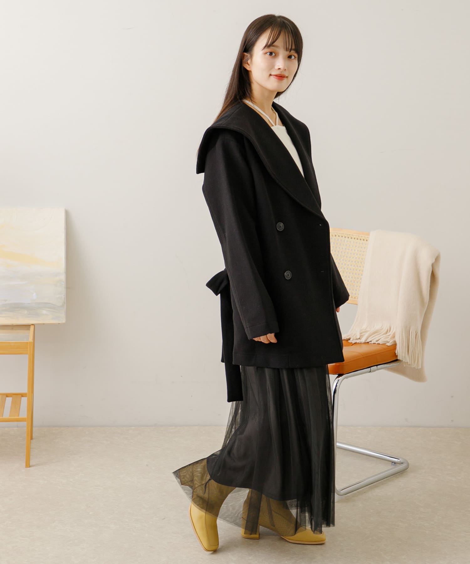 身長：155cm サイズ：one