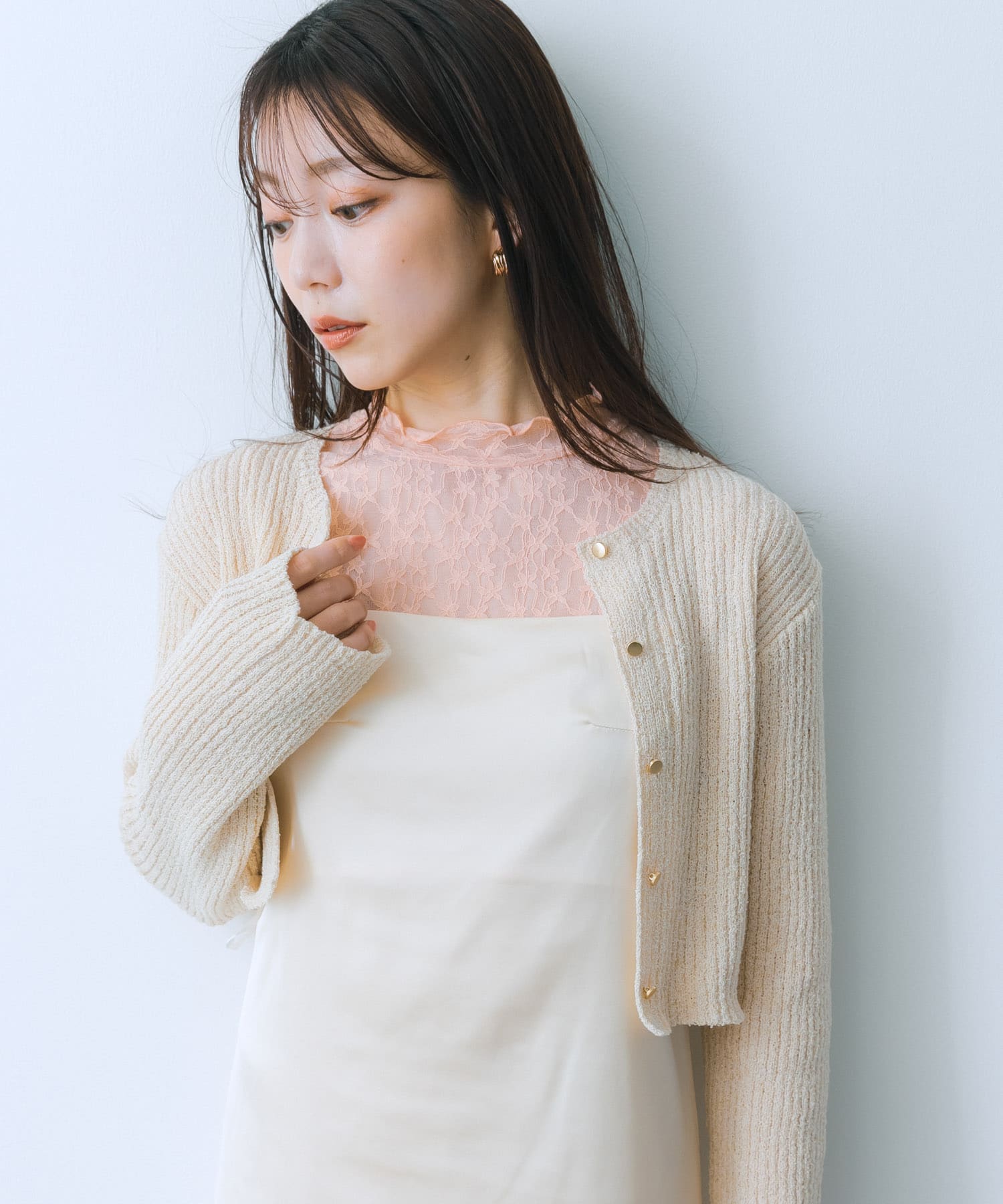 身長：159cm サイズ：one