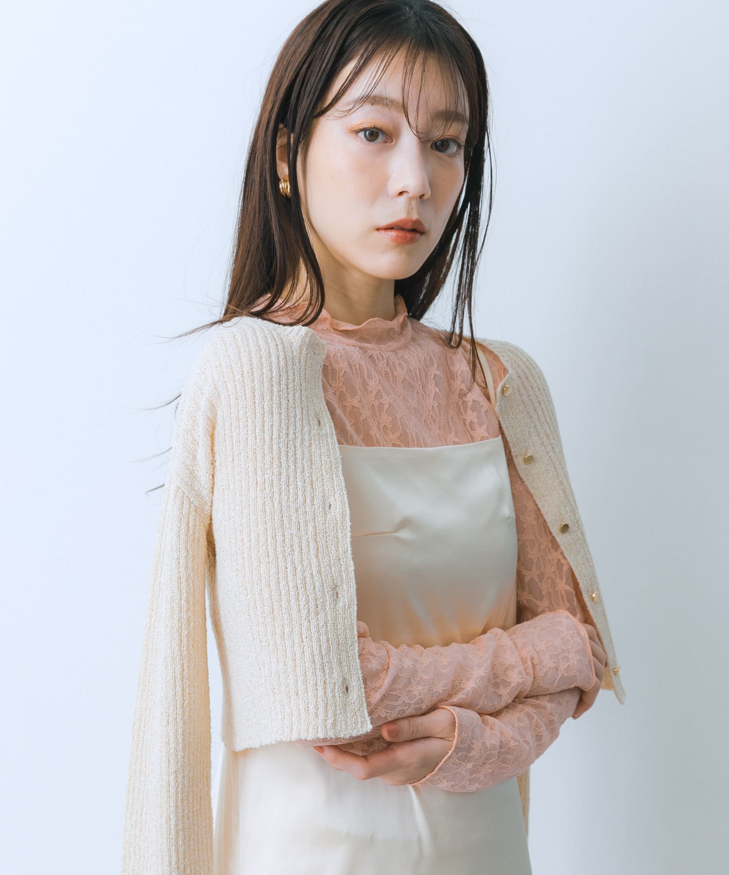 身長：159cm サイズ：one