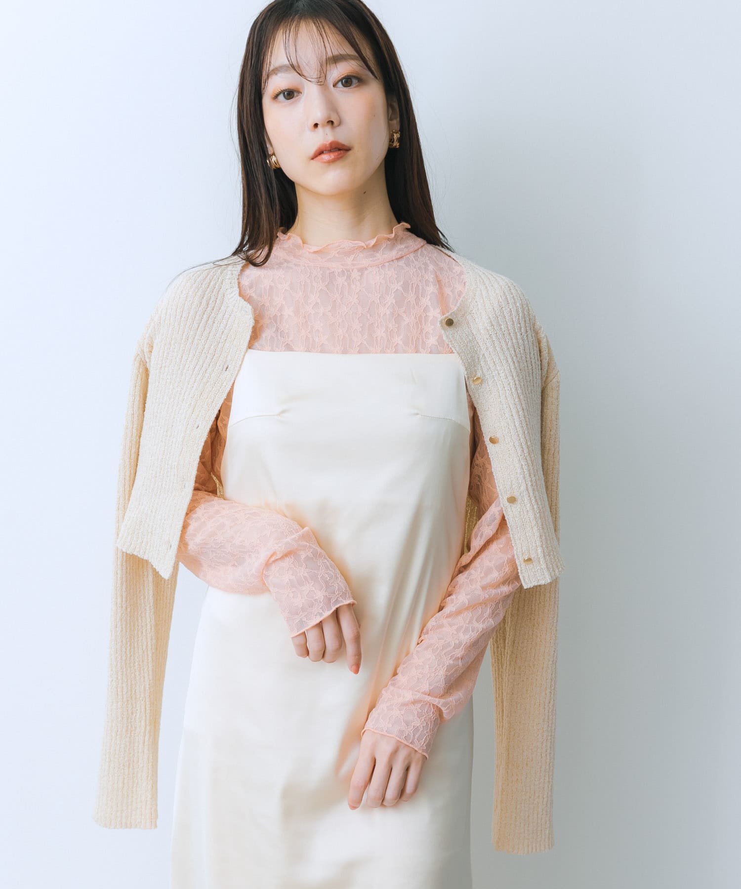 身長：159cm サイズ：one