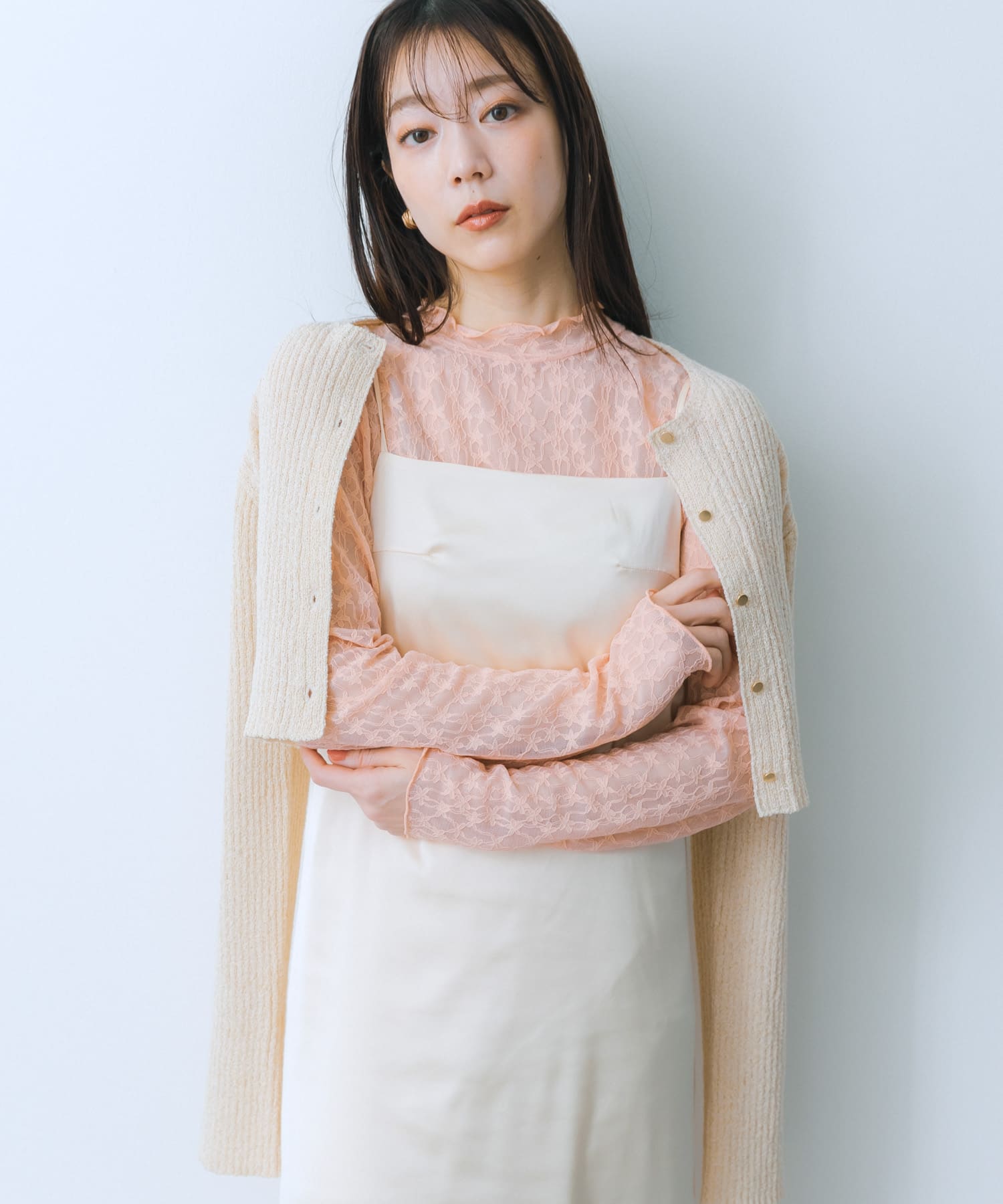 身長：159cm サイズ：one