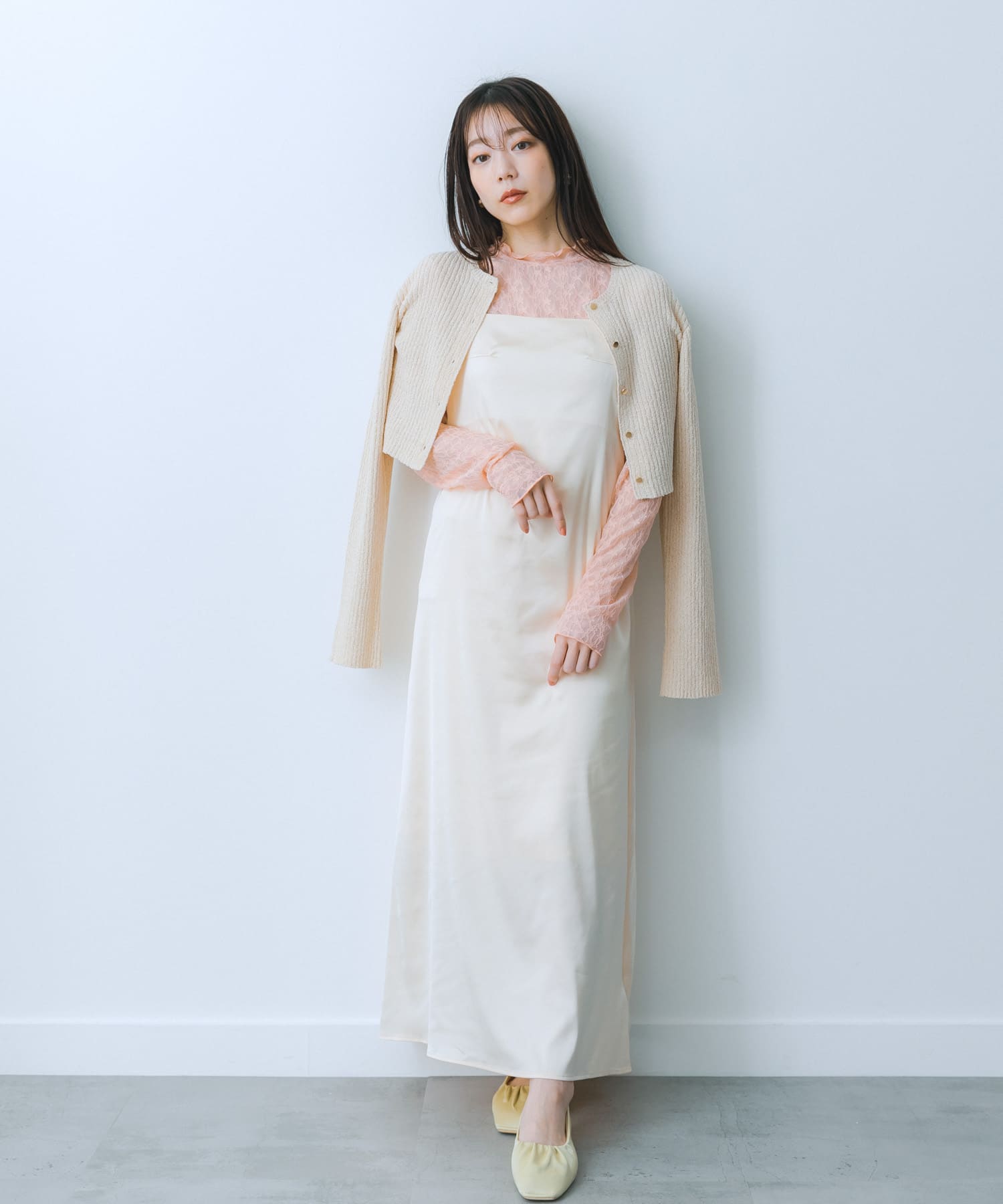 身長：159cm サイズ：one