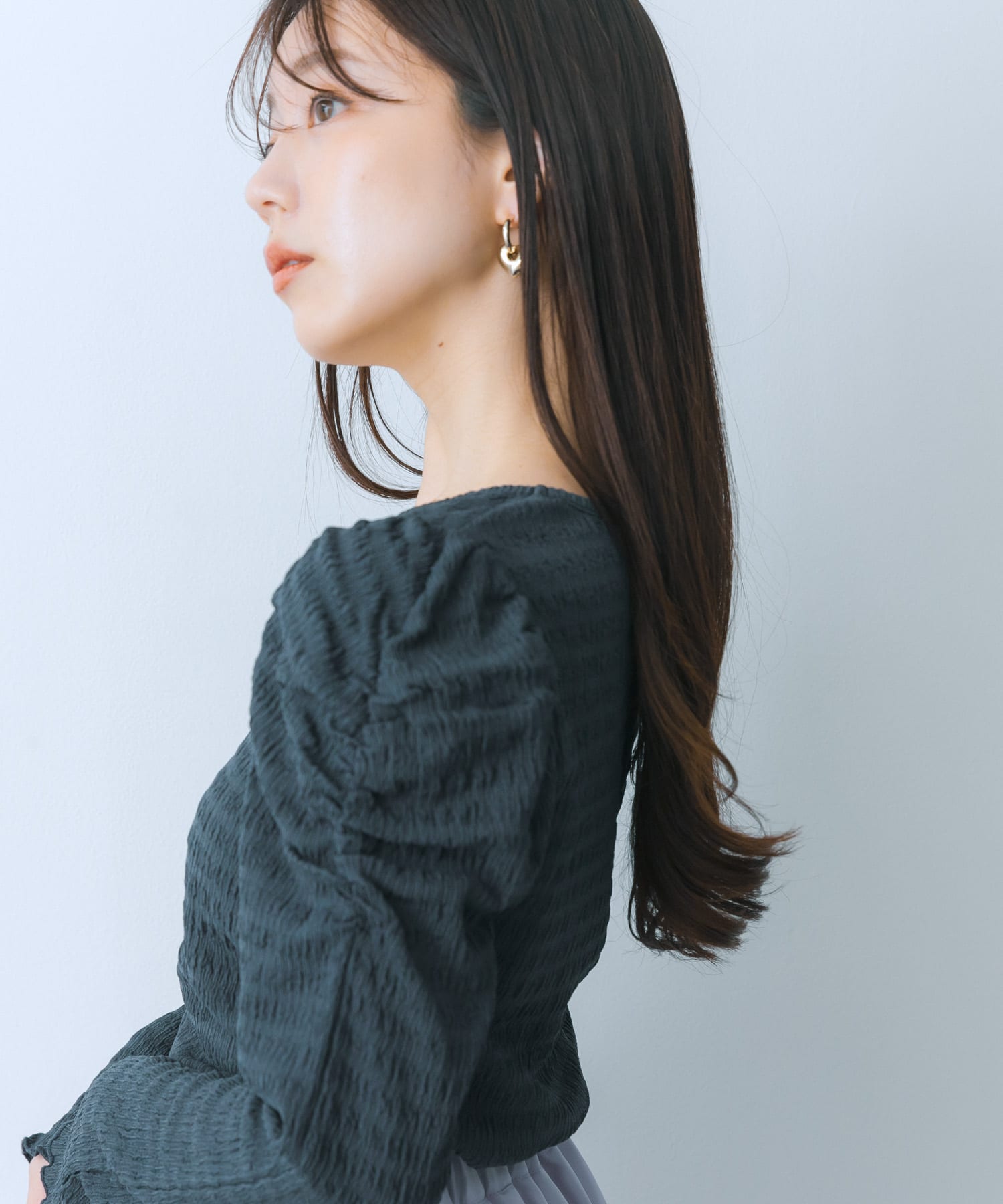 身長：159cm サイズ：one