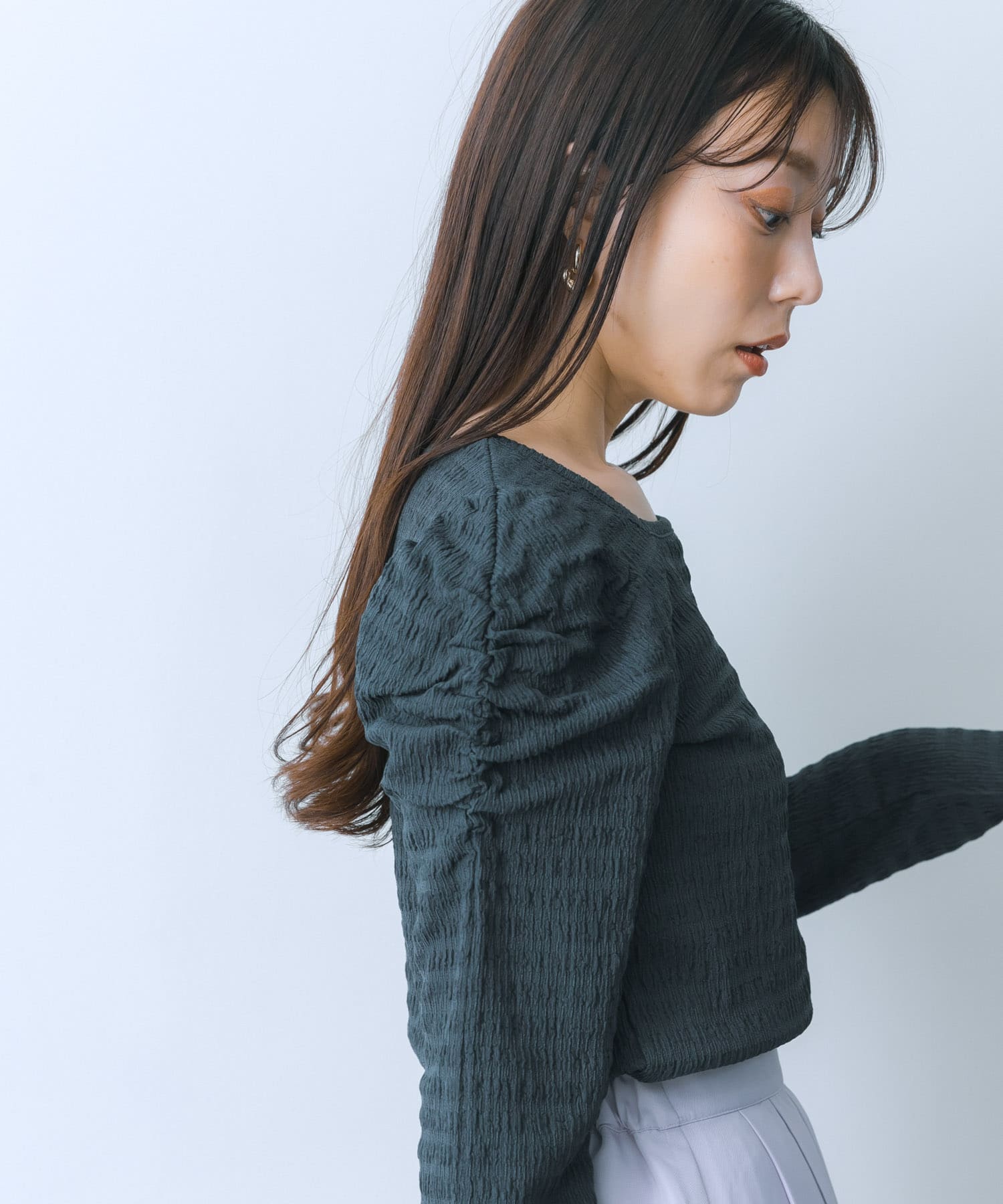身長：159cm サイズ：one