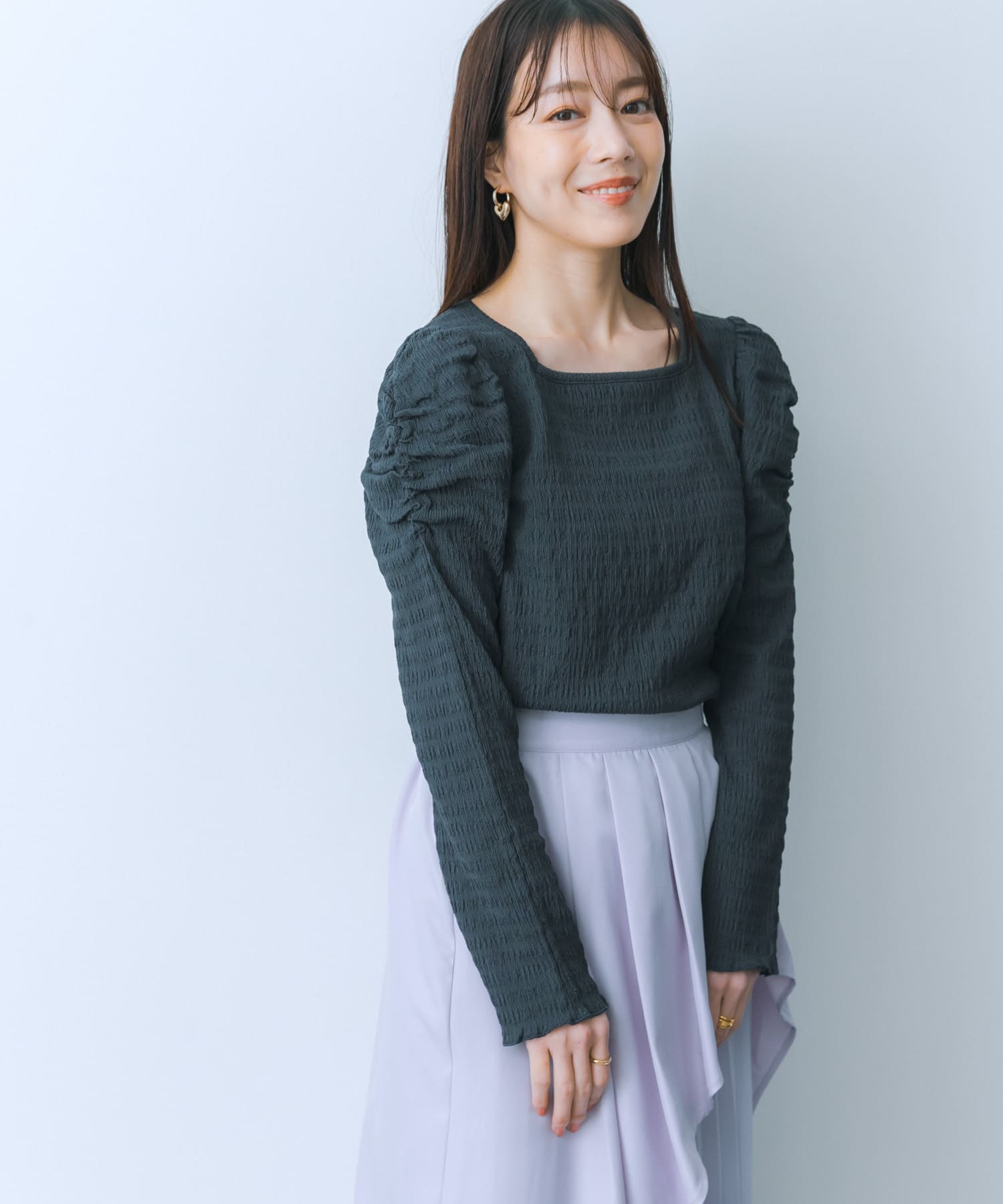 身長：159cm サイズ：one