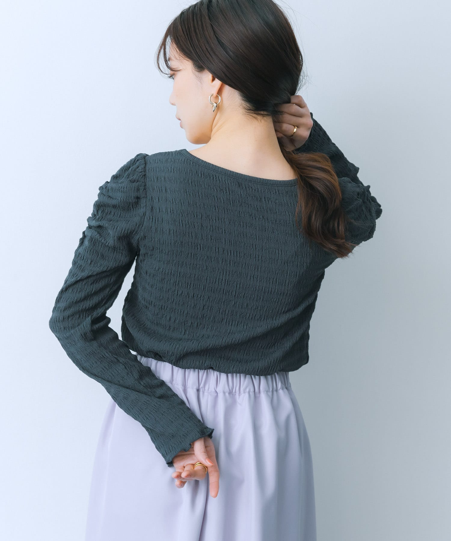 身長：159cm サイズ：one