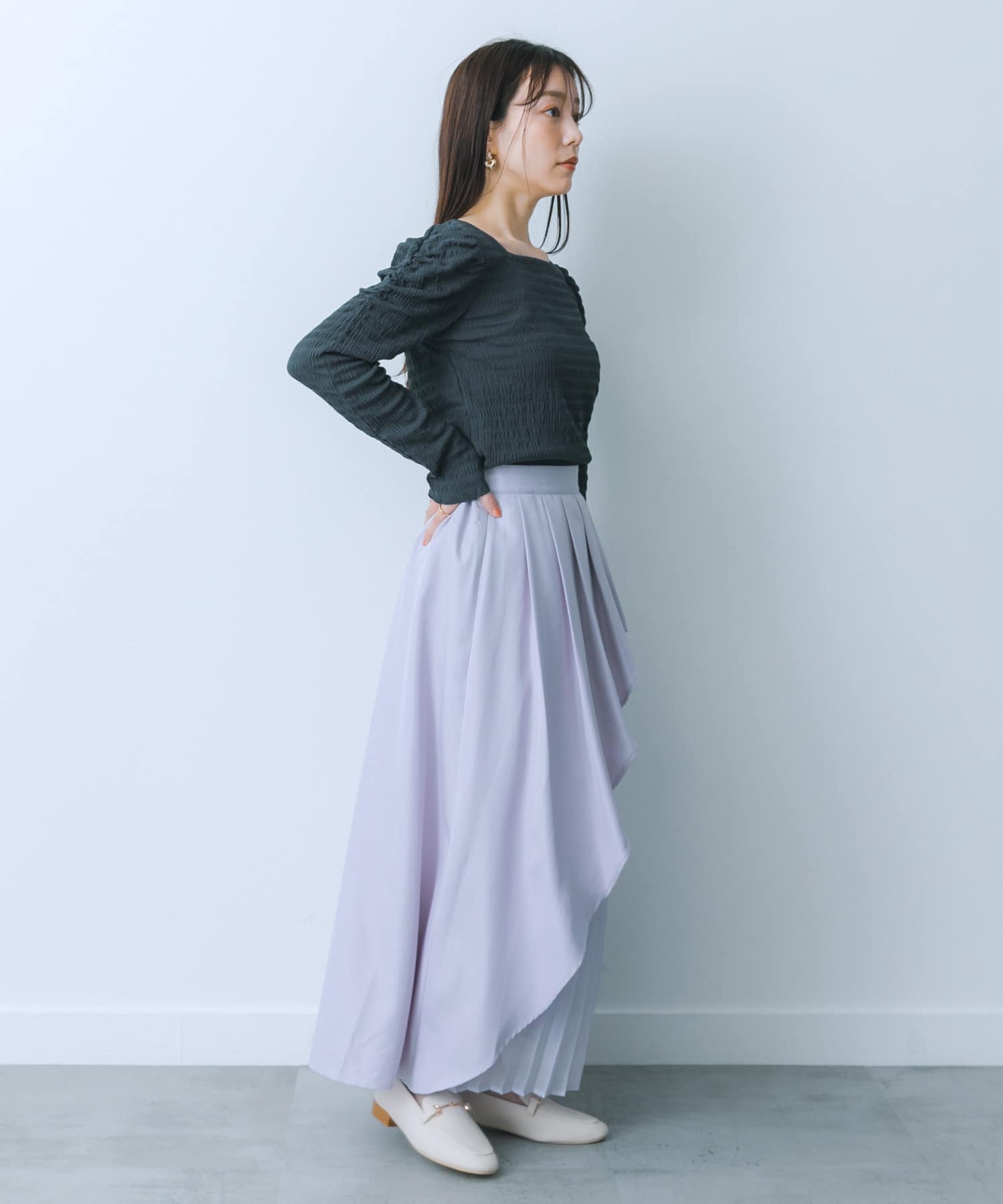 身長：159cm サイズ：one