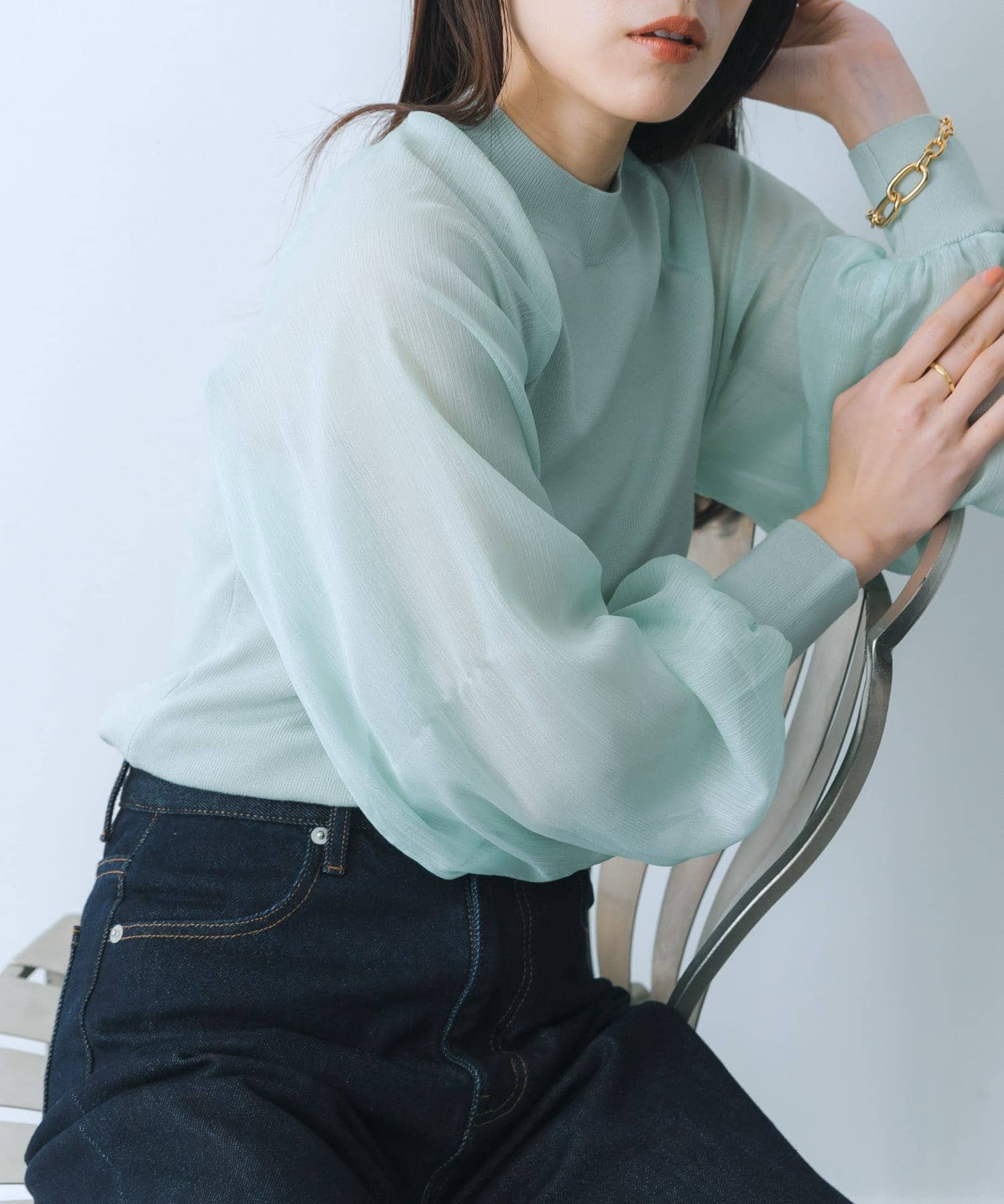 身長：159cm サイズ：one