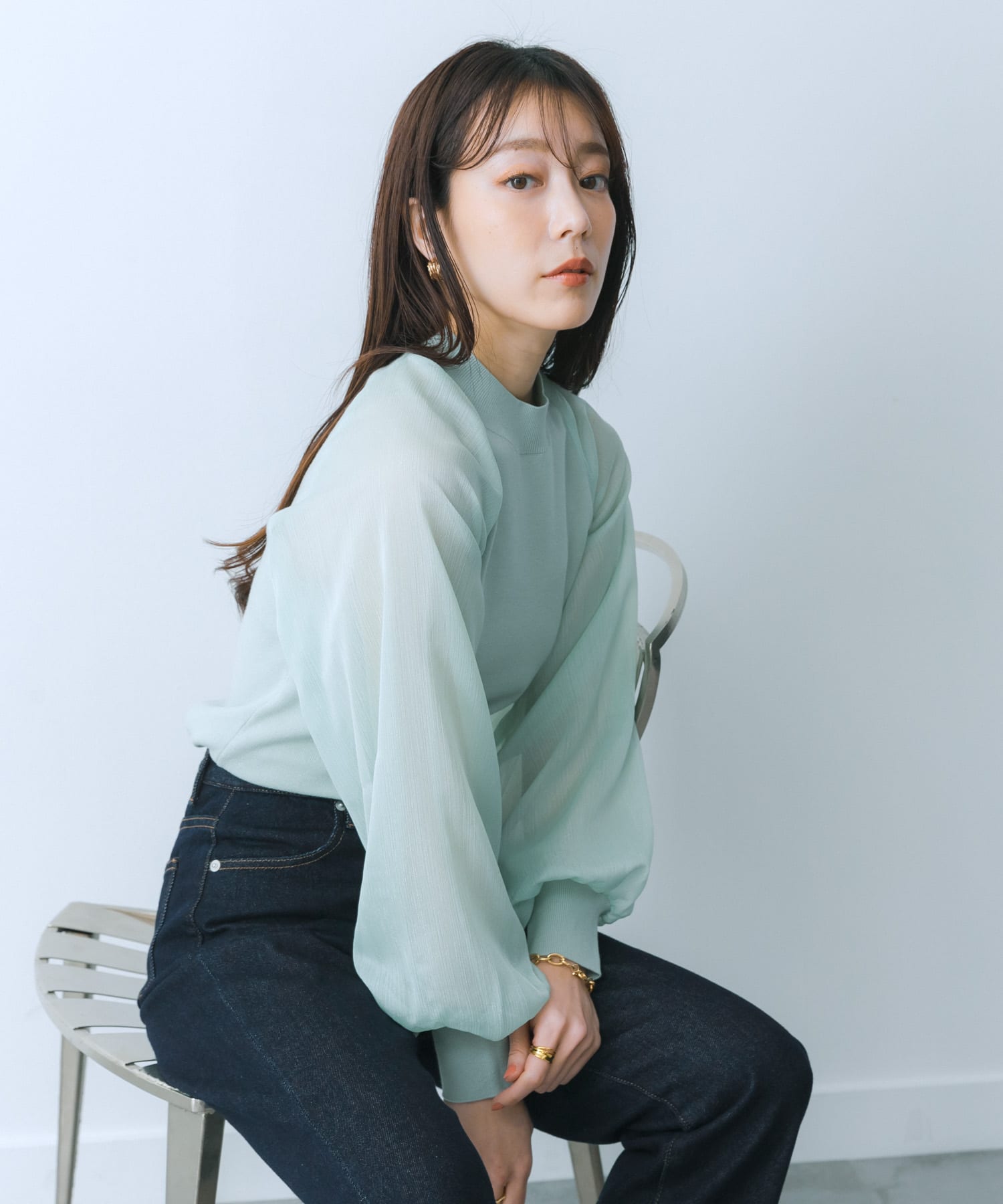 身長：159cm サイズ：one