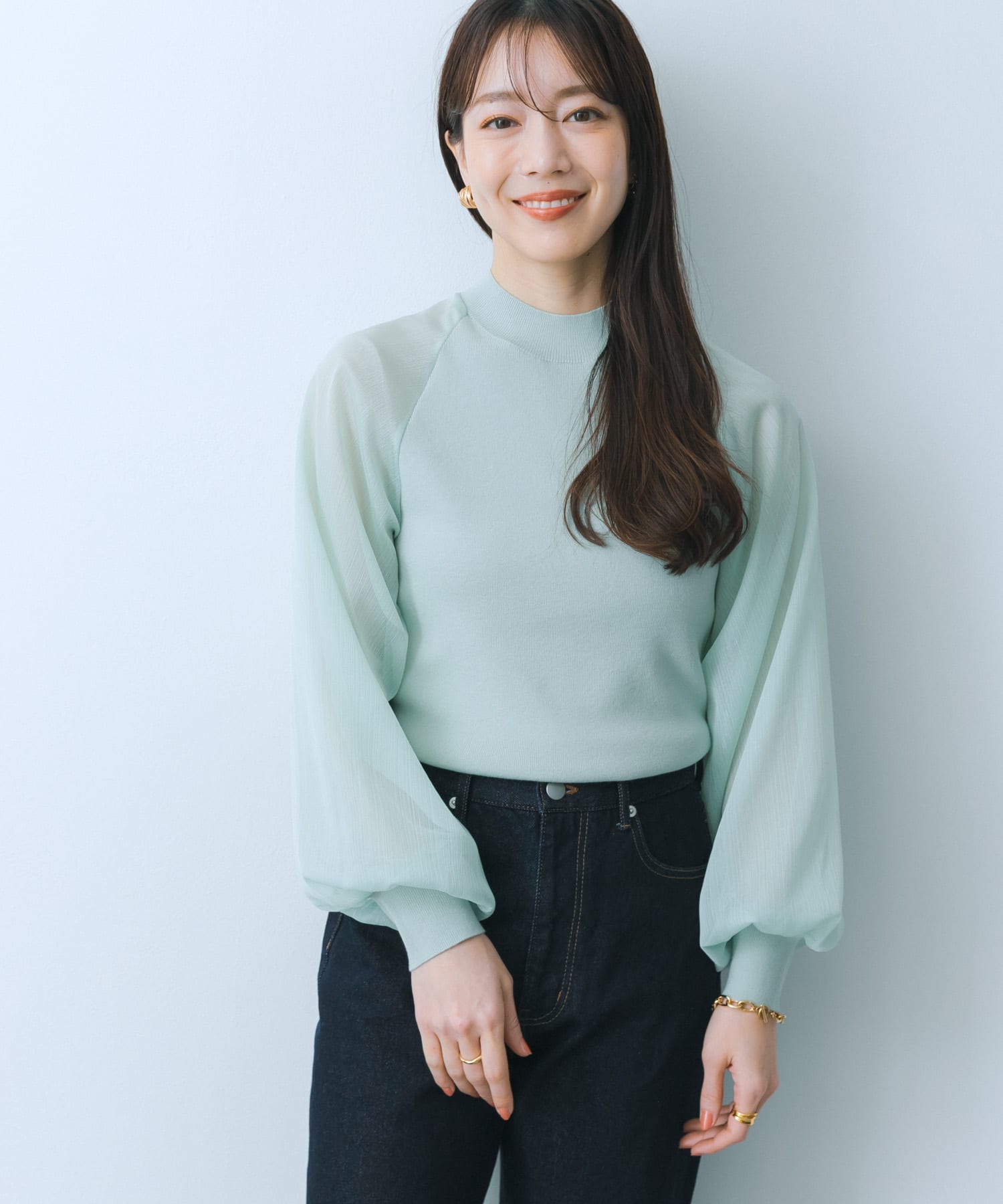身長：159cm サイズ：one