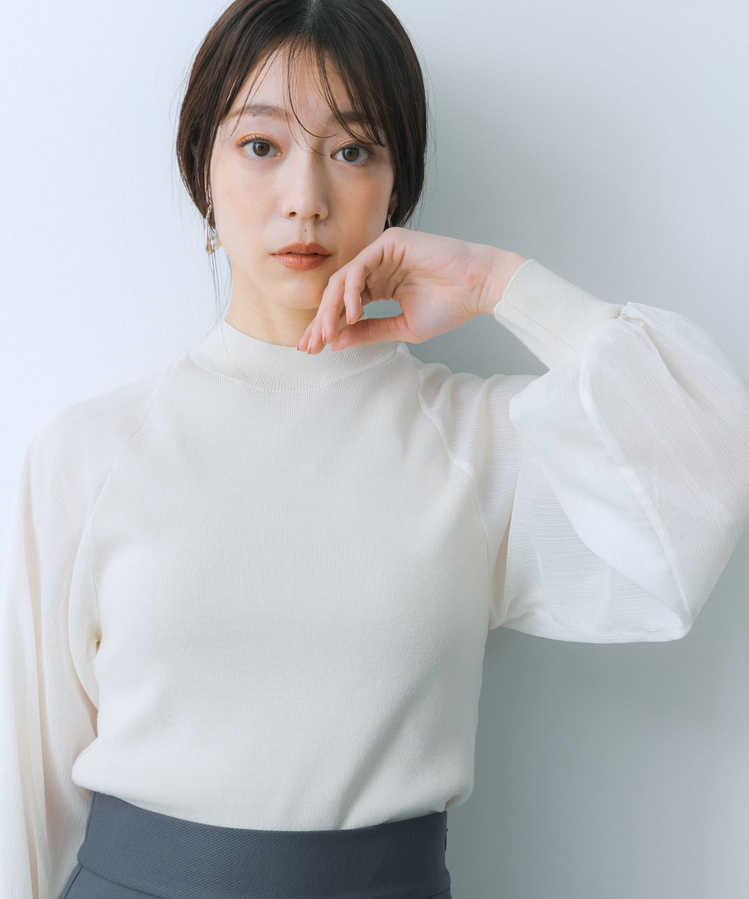 身長：159cm サイズ：one