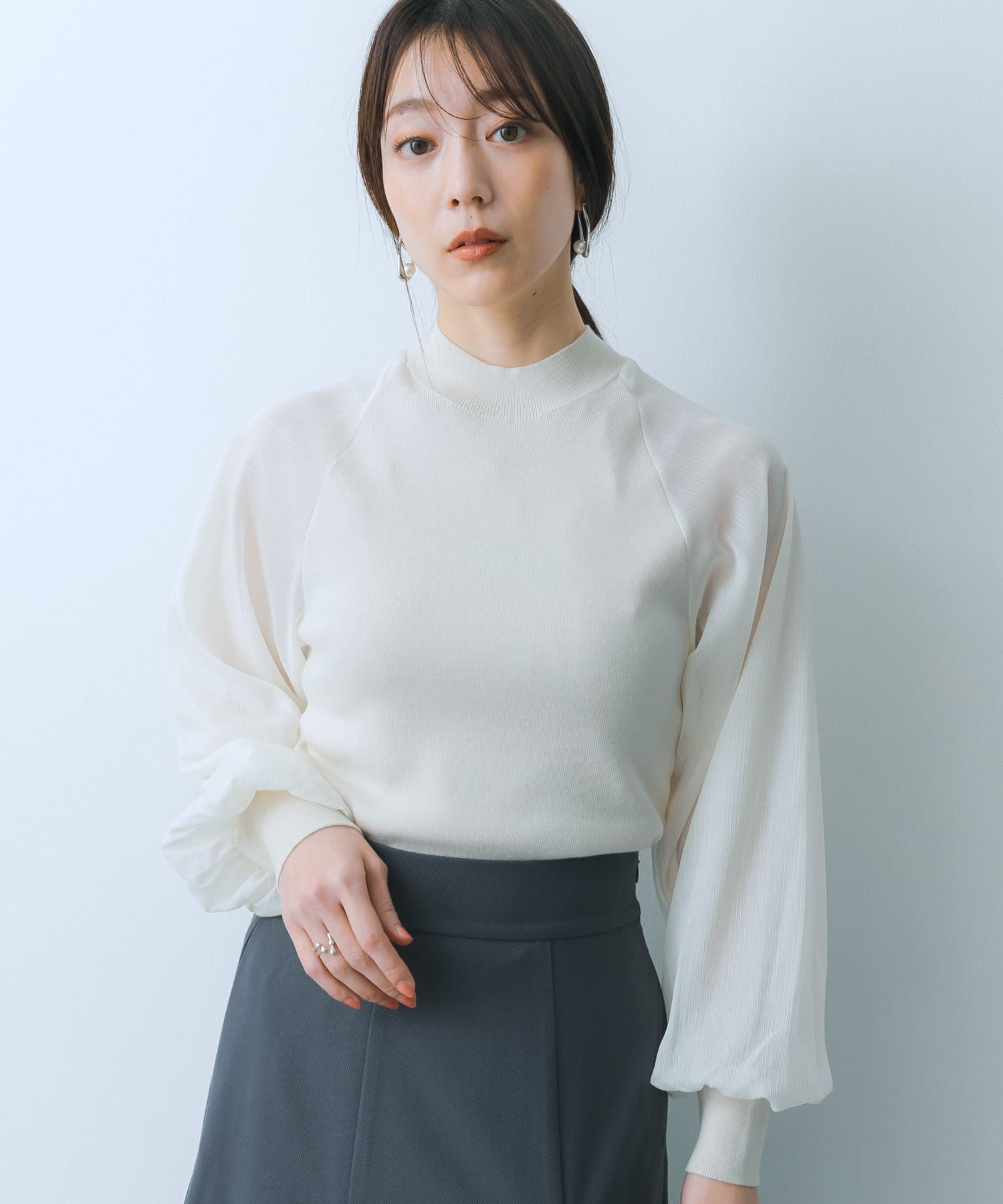 身長：159cm サイズ：one