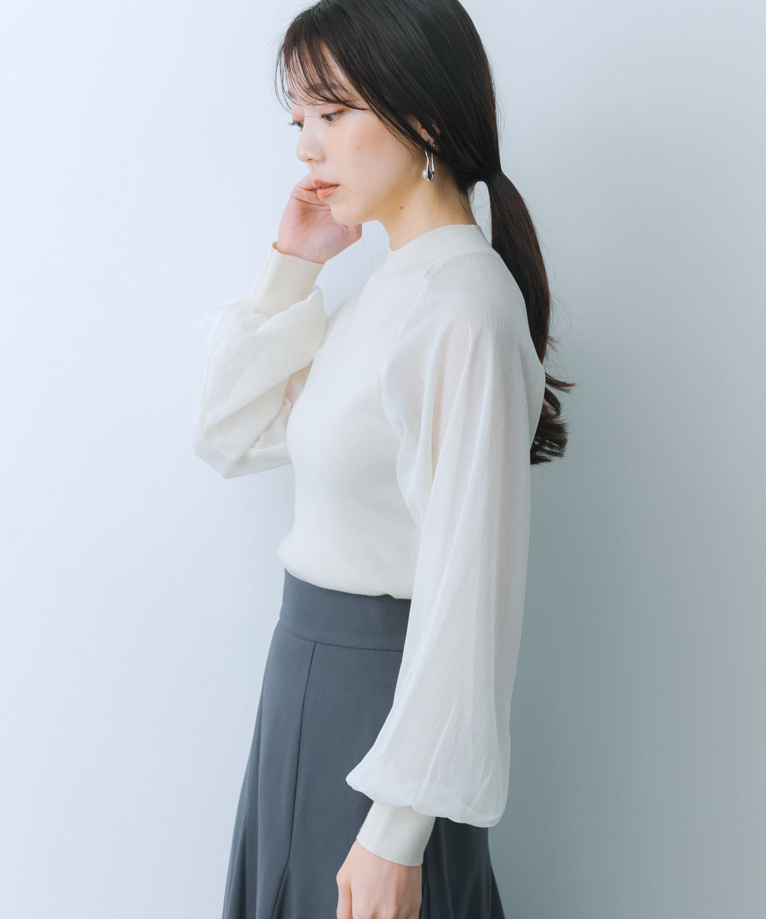 身長：159cm サイズ：one