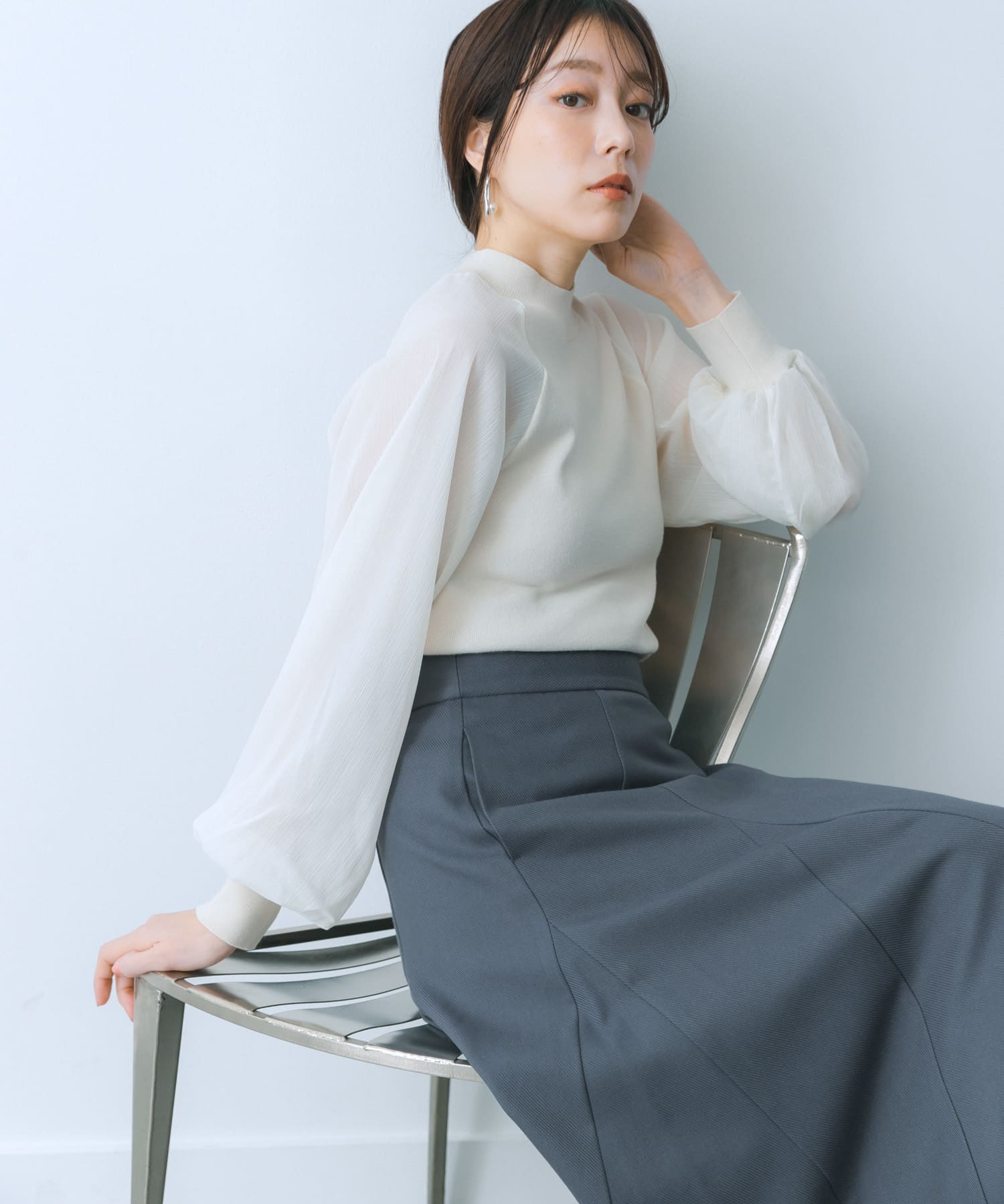 身長：159cm サイズ：one