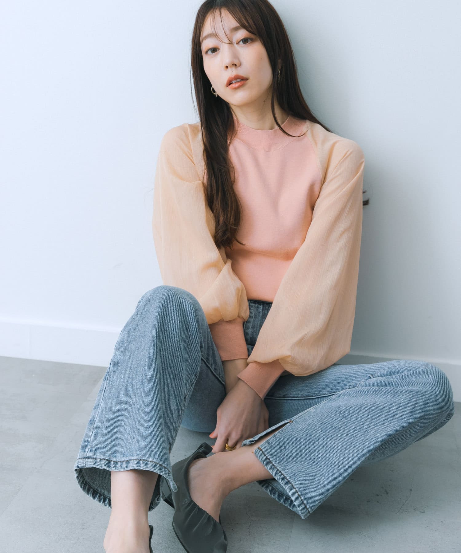 身長：159cm サイズ：one