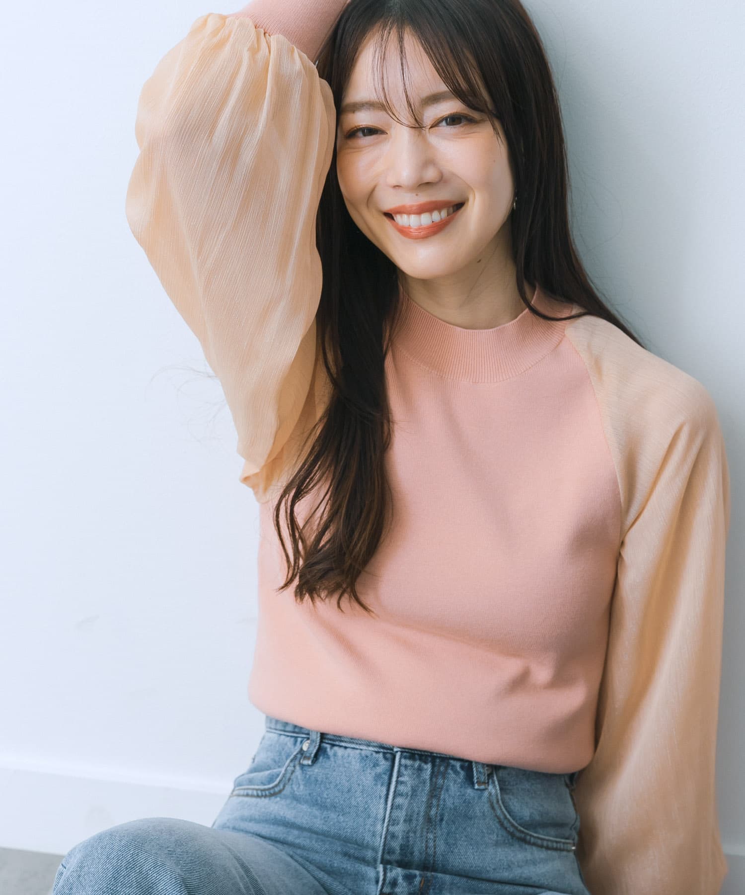 身長：159cm サイズ：one