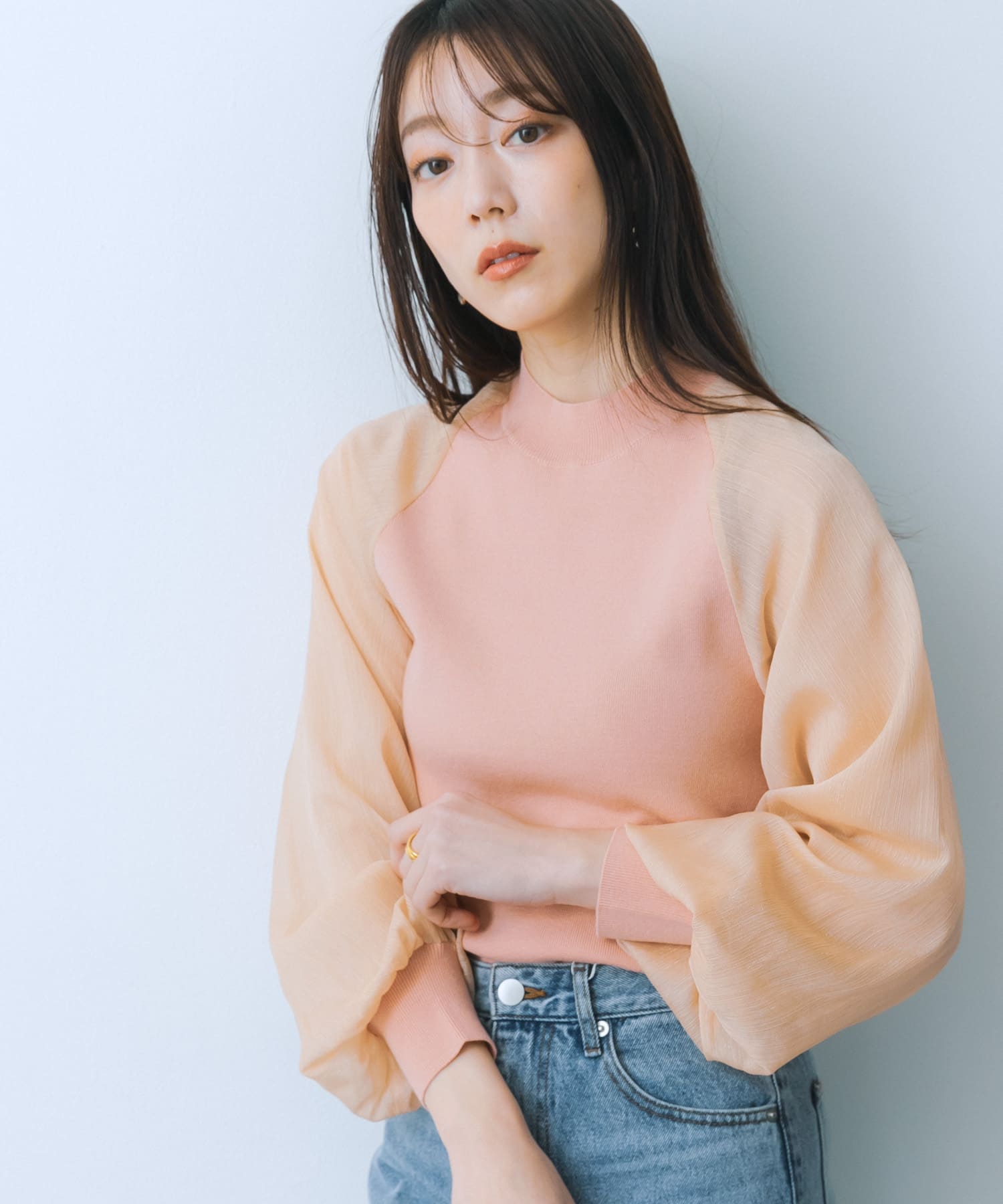 身長：159cm サイズ：one