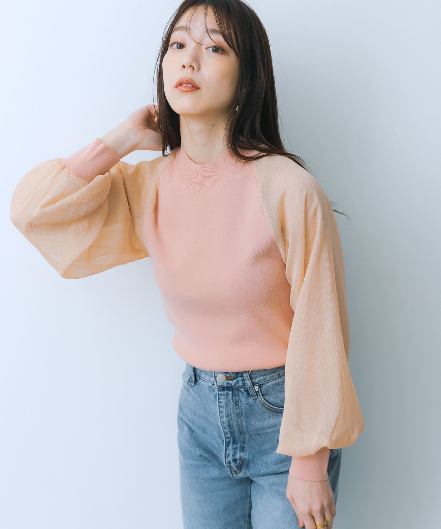 身長：159cm サイズ：one