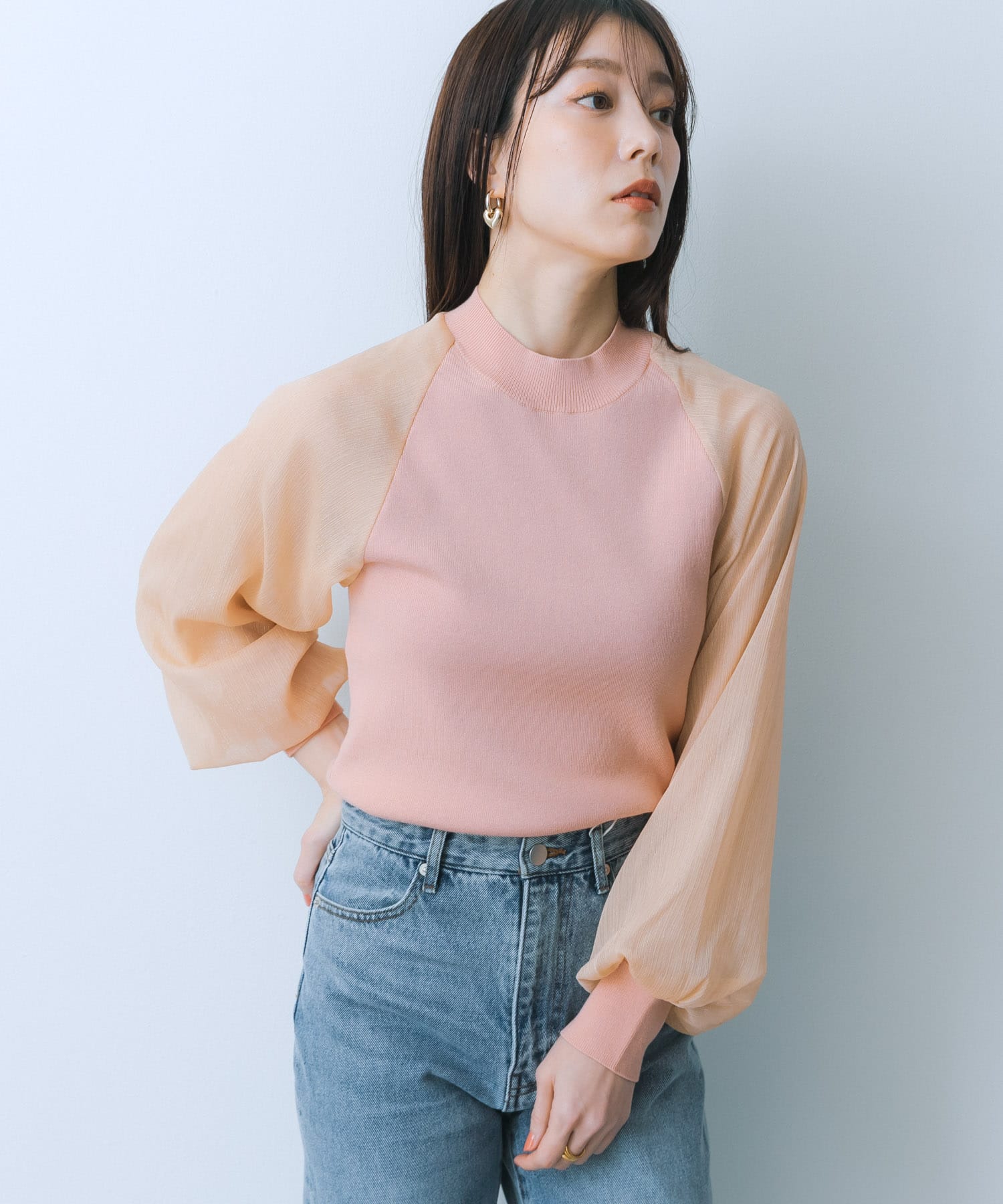 身長：159cm サイズ：one