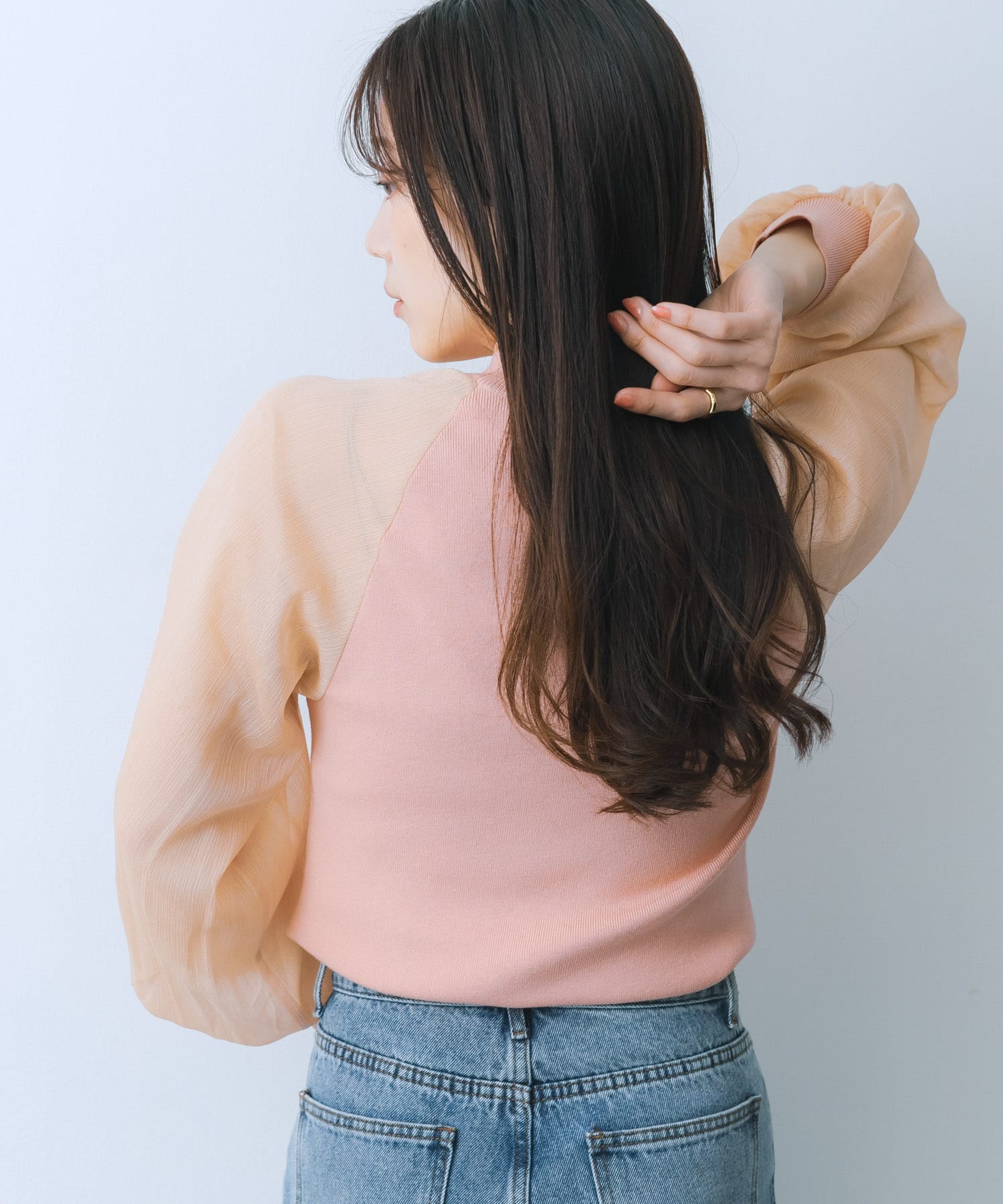 身長：159cm サイズ：one