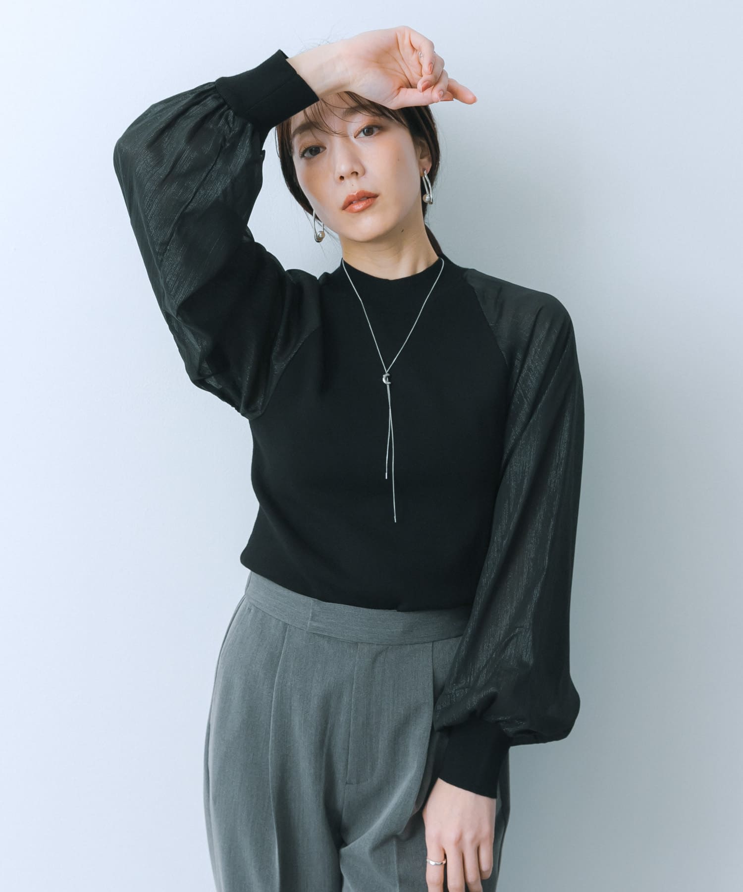 身長：159cm サイズ：one