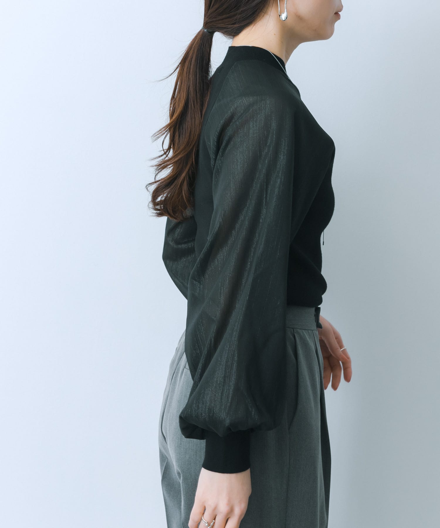 身長：159cm サイズ：one