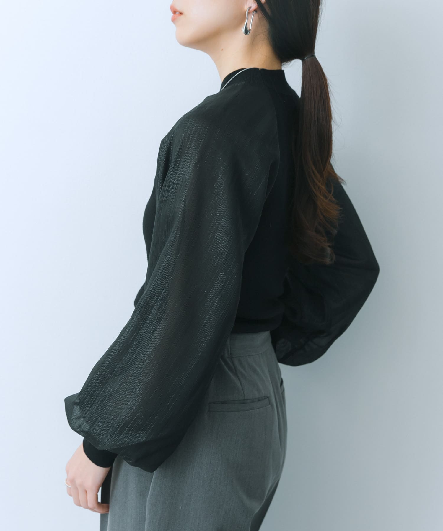 身長：159cm サイズ：one