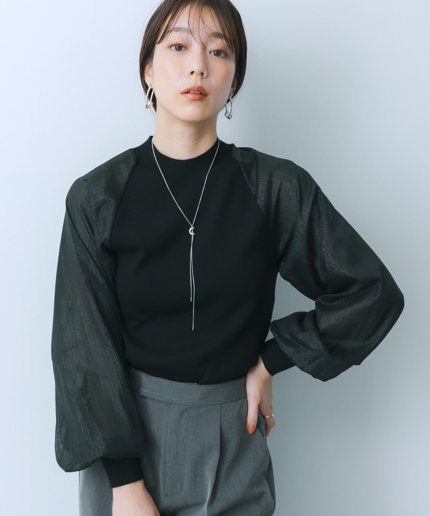 身長：159cm サイズ：one