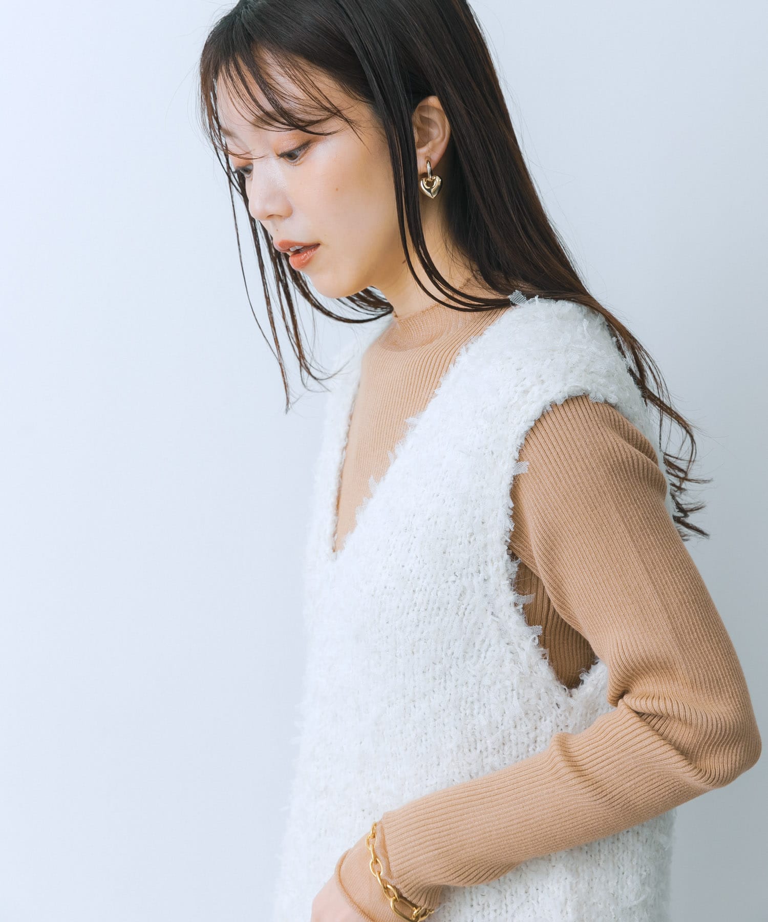 身長：159cm サイズ：one