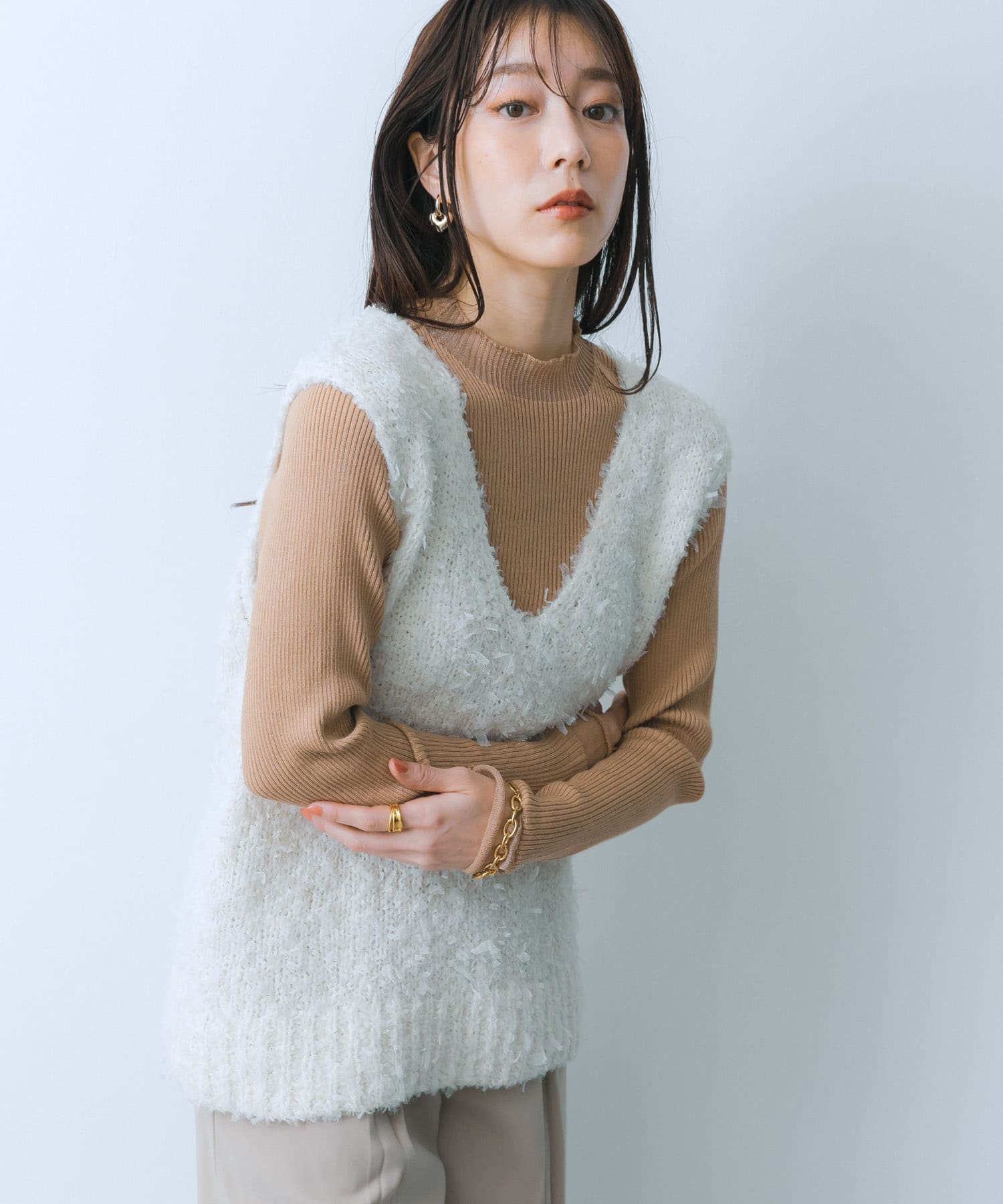 身長：159cm サイズ：one