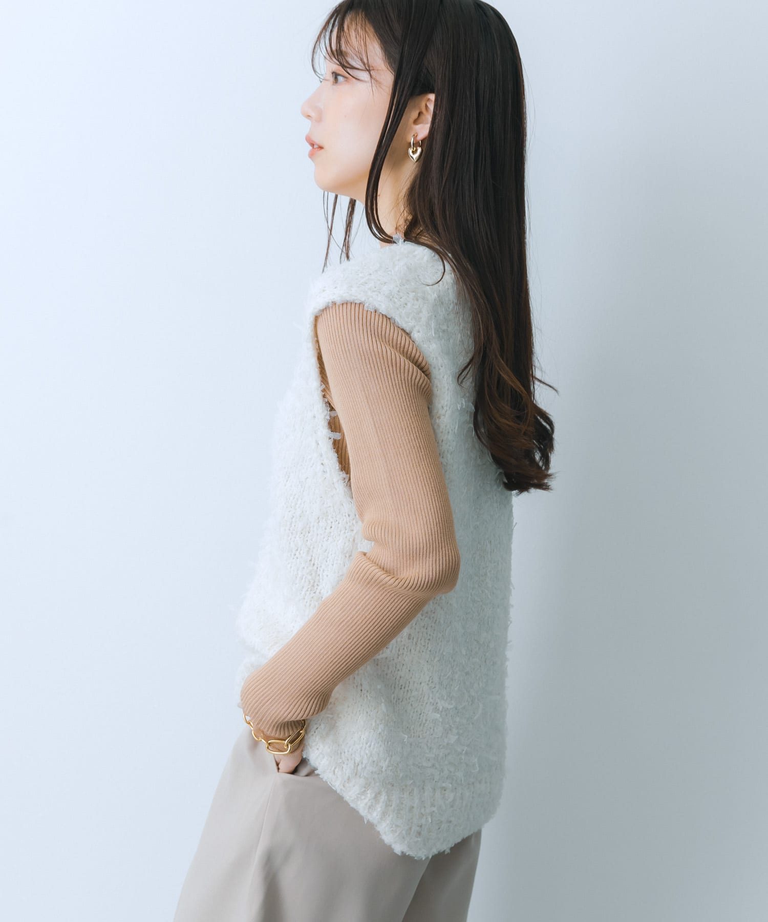 身長：159cm サイズ：one
