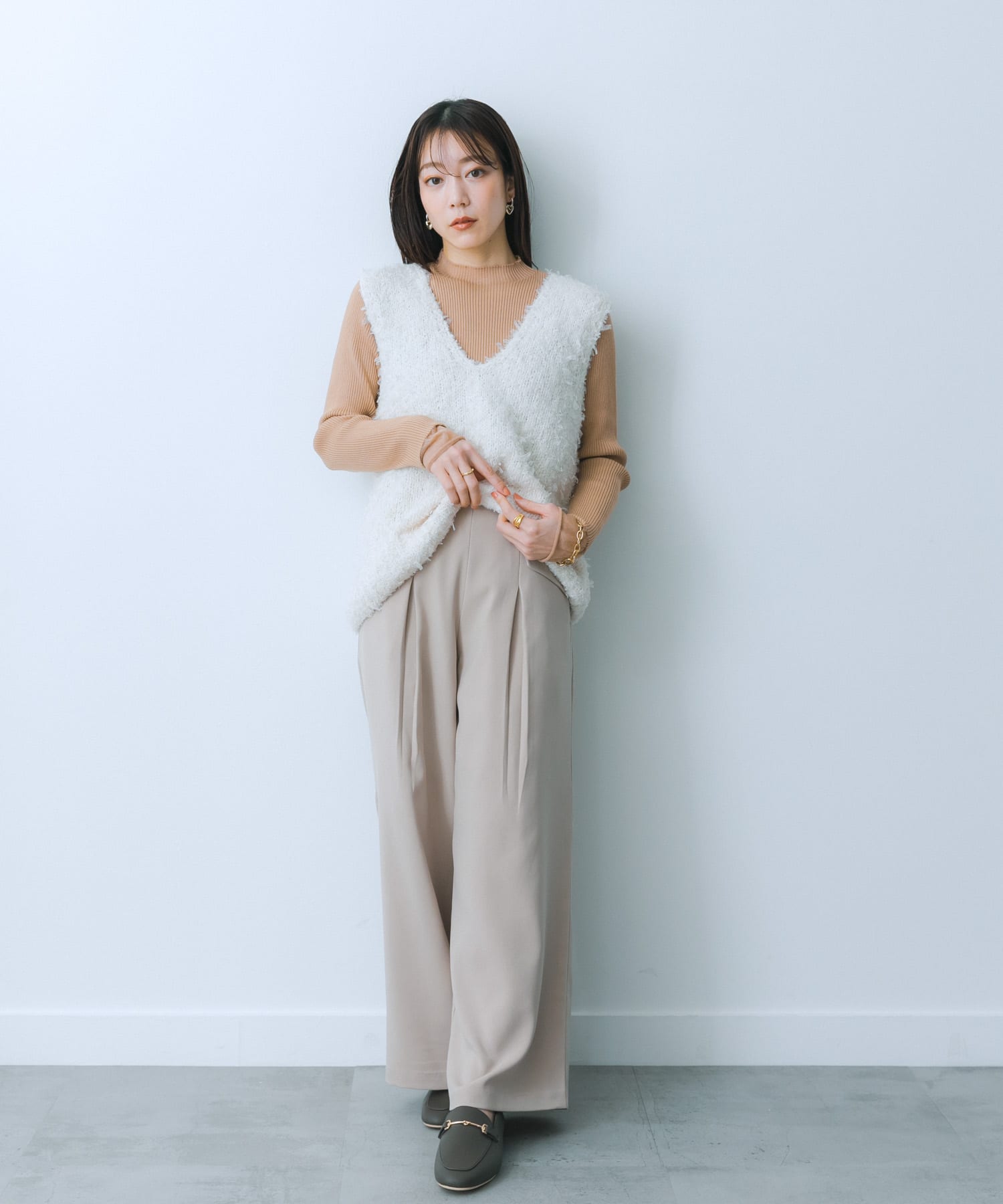 身長：159cm サイズ：one