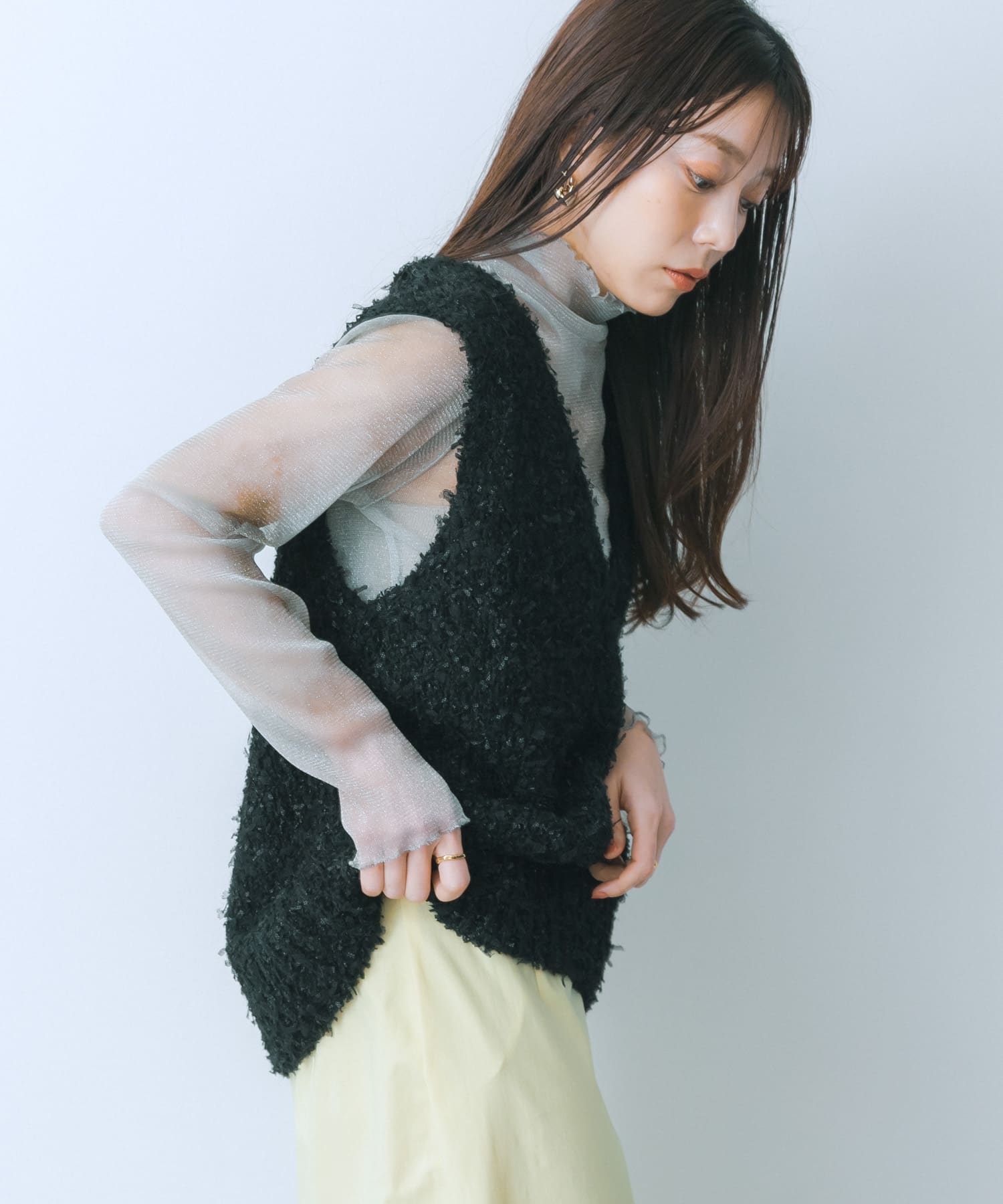 身長：159cm サイズ：one