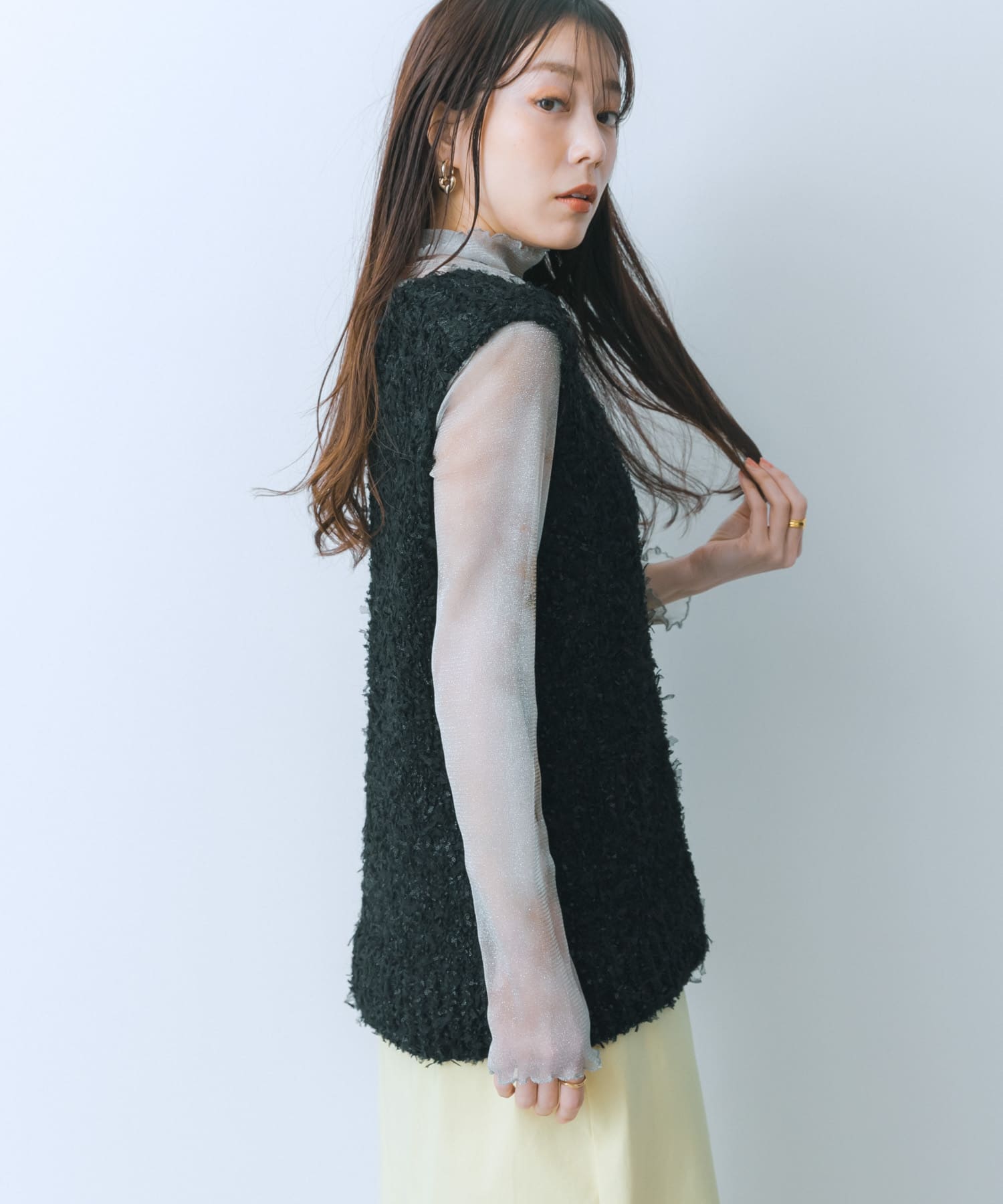 身長：159cm サイズ：one