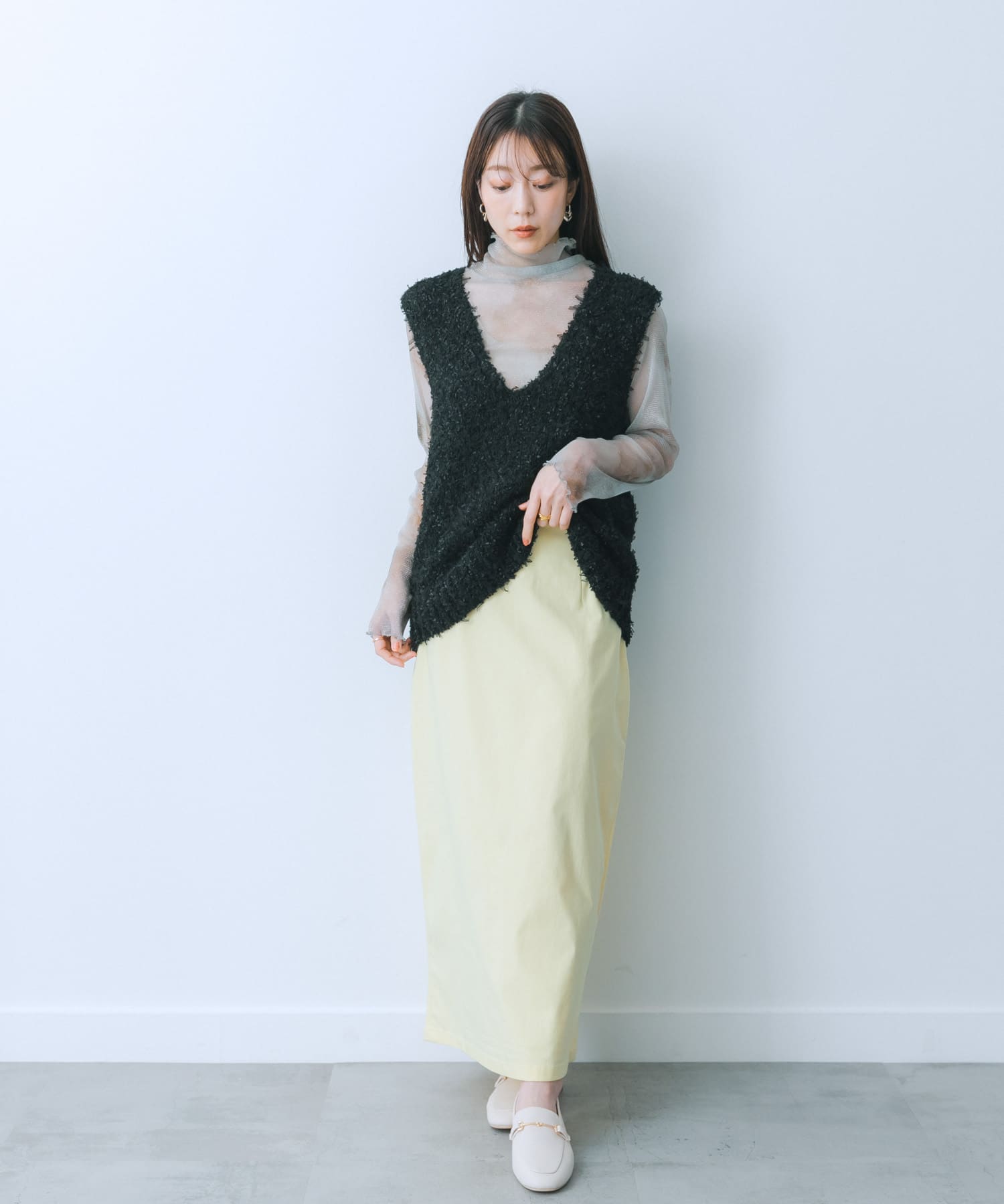 身長：159cm サイズ：one