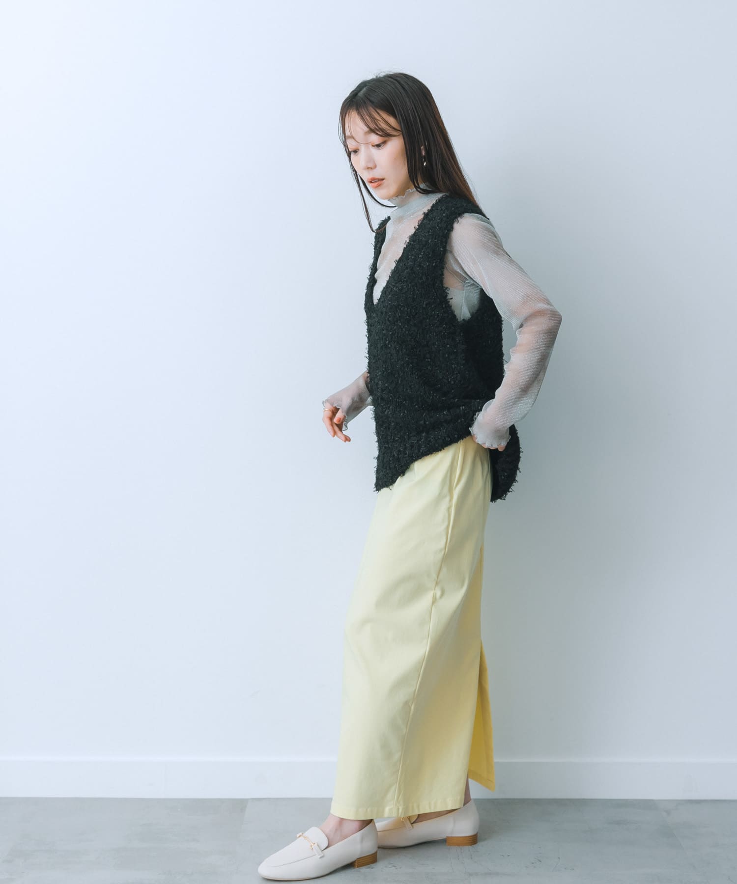 身長：159cm サイズ：one