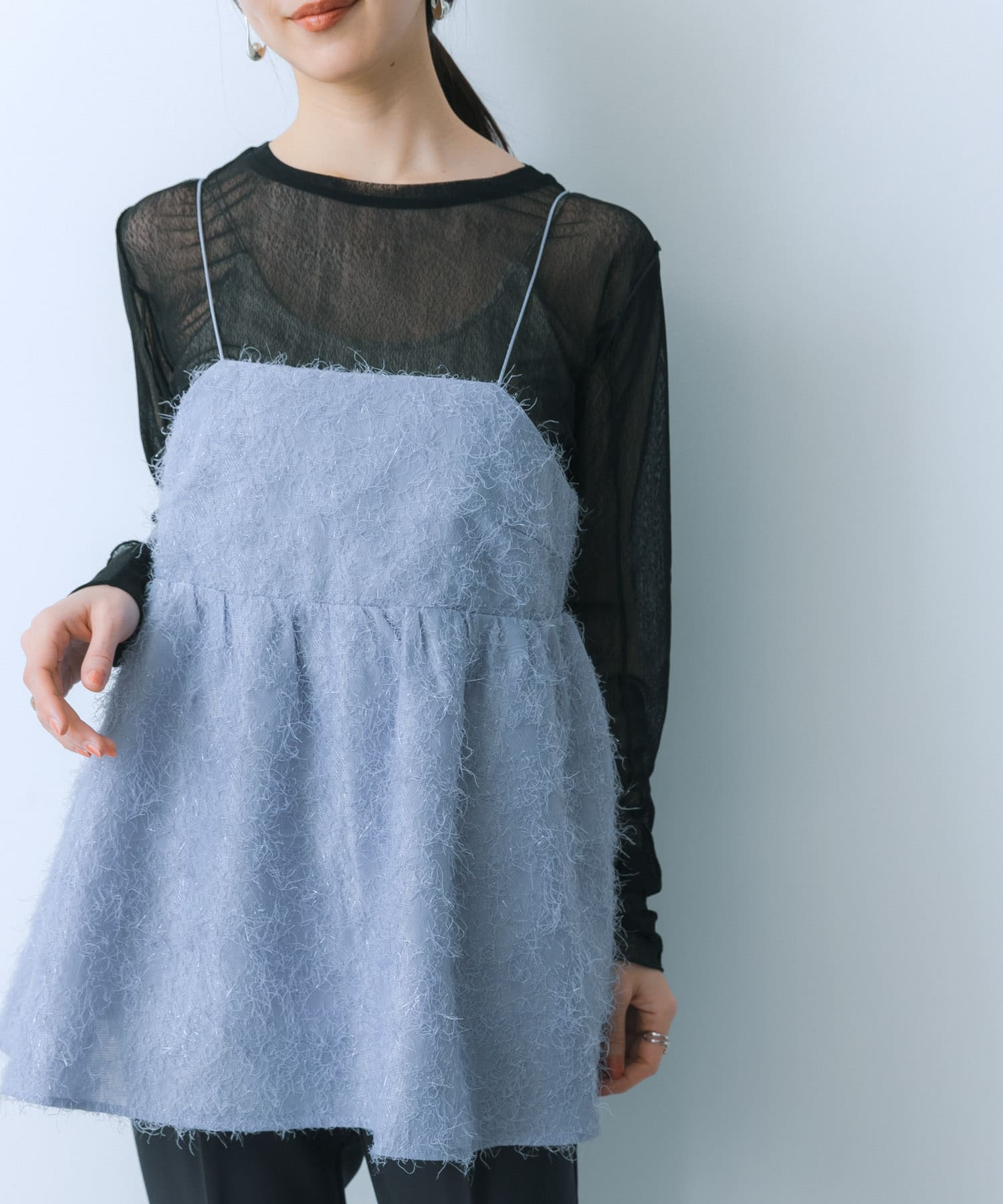 身長：159cm サイズ：one