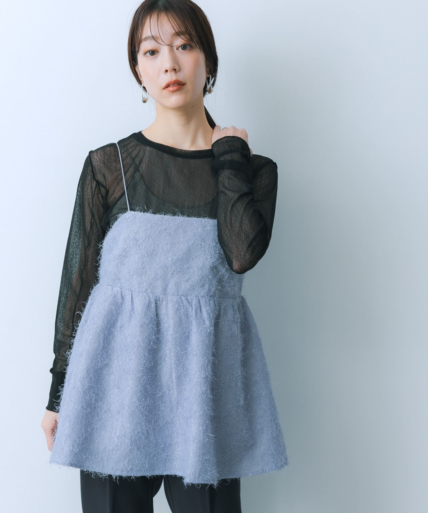身長：159cm サイズ：one