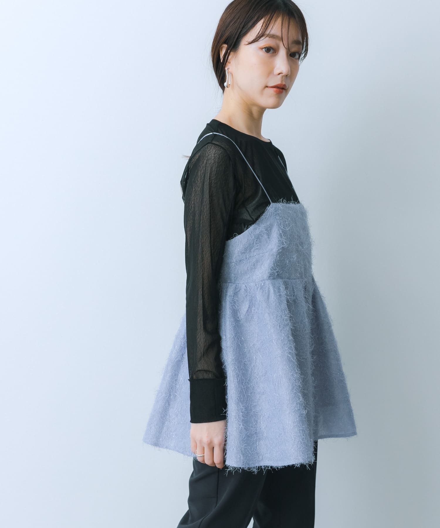 身長：159cm サイズ：one