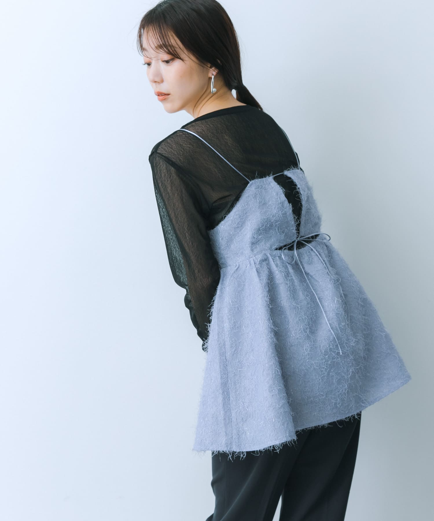 身長：159cm サイズ：one