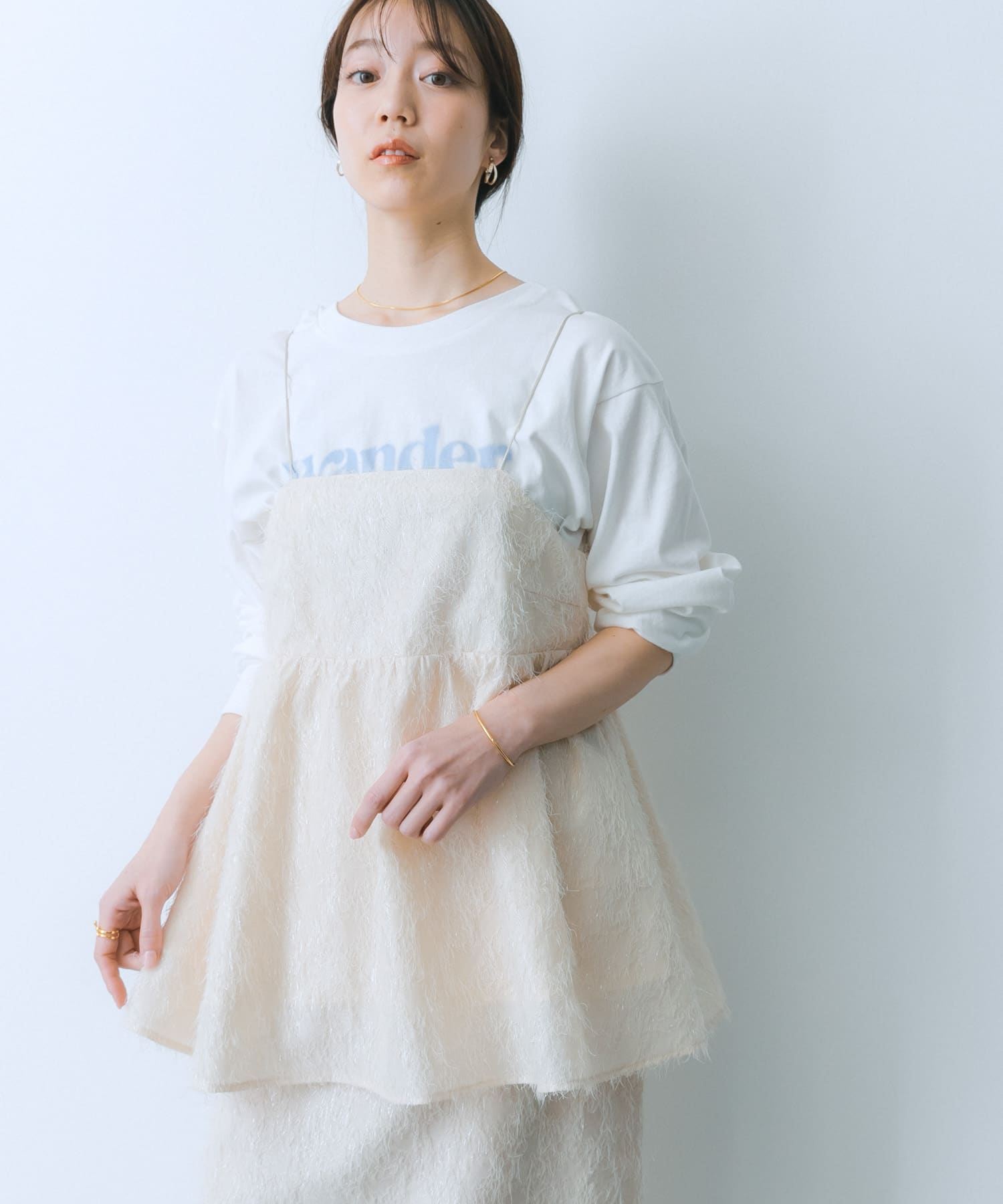 身長：159cm サイズ：one
