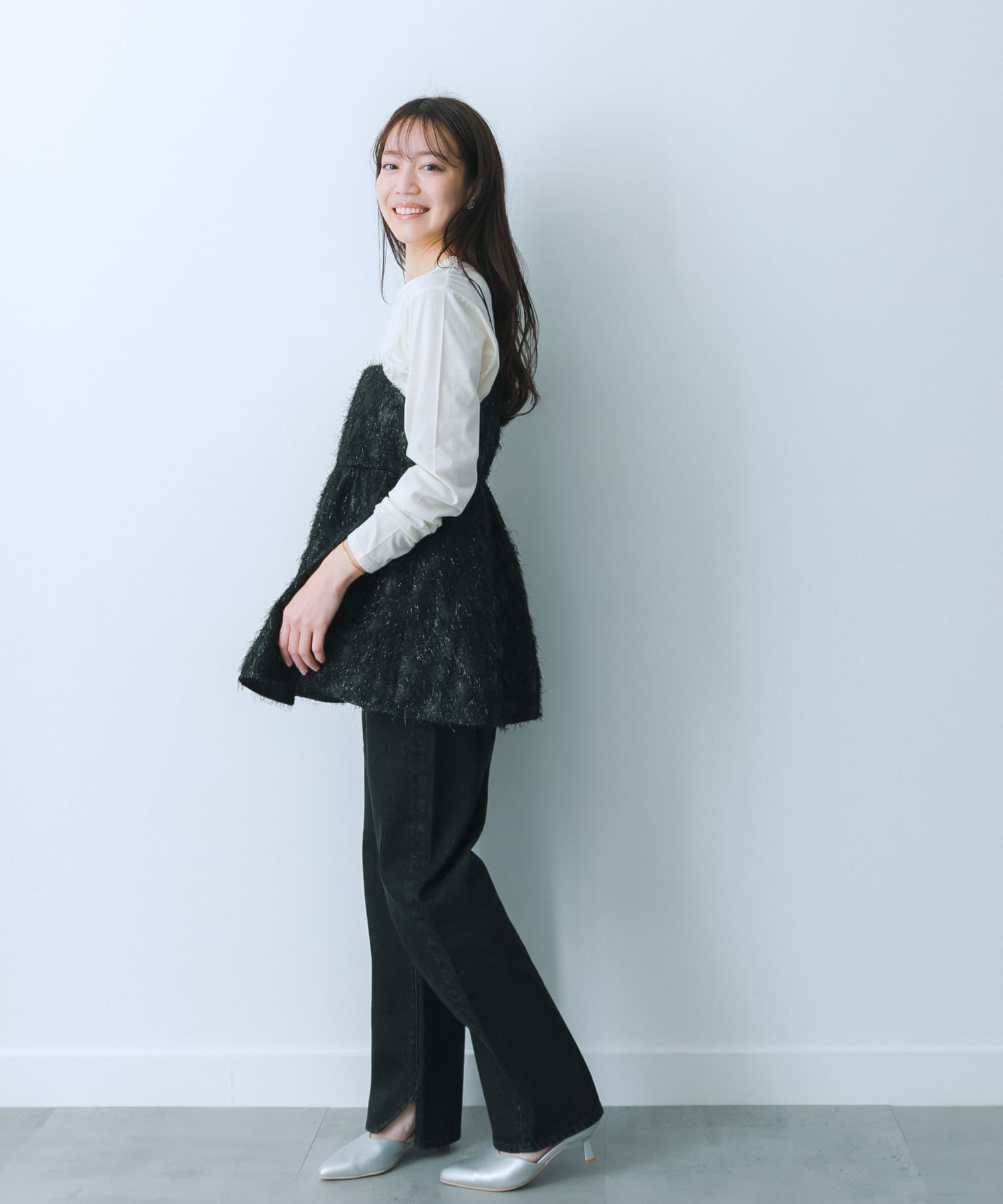 身長：159cm サイズ：S