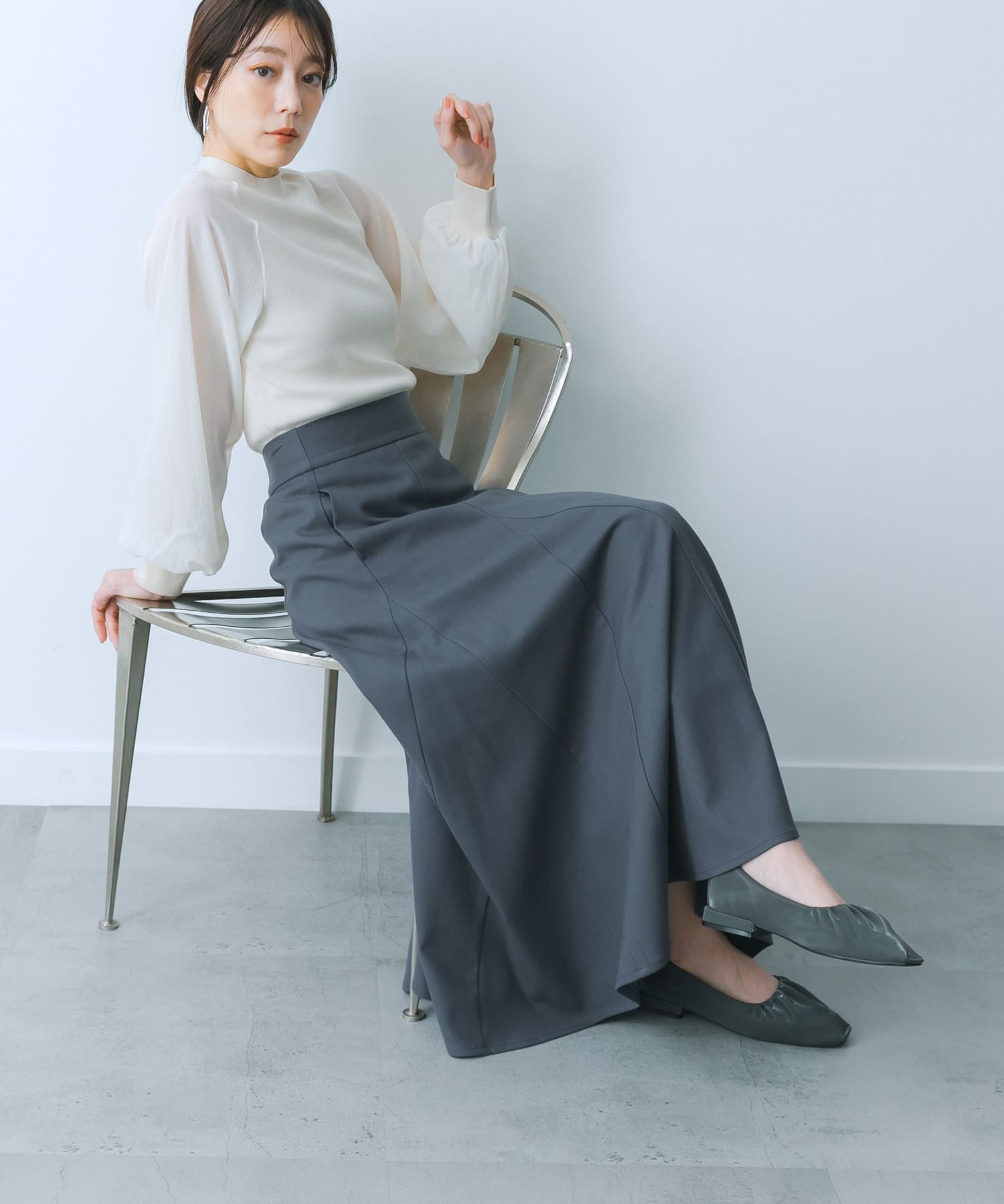 身長：159cm サイズ：one