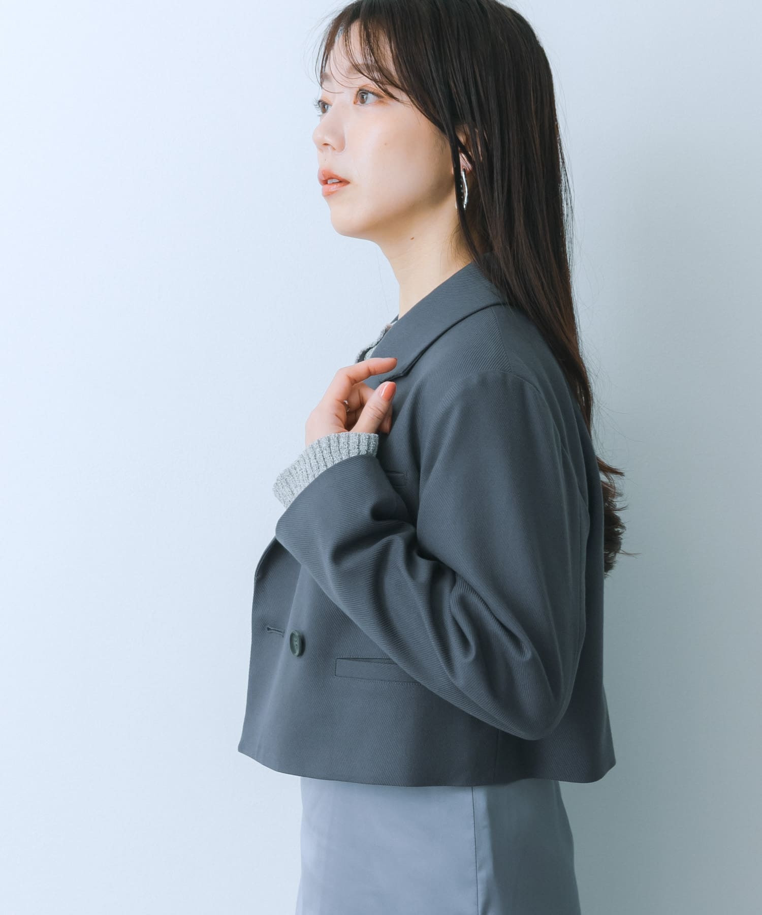 身長：159cm サイズ：one