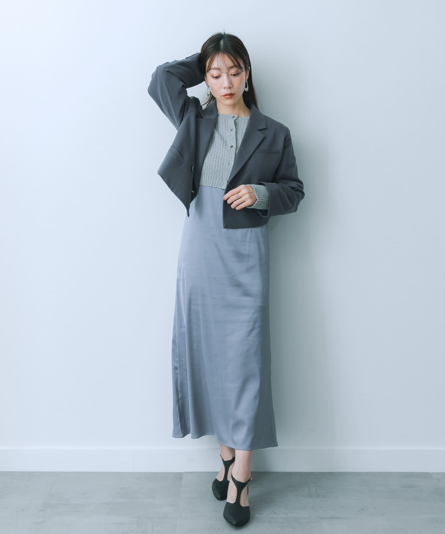 身長：159cm サイズ：one