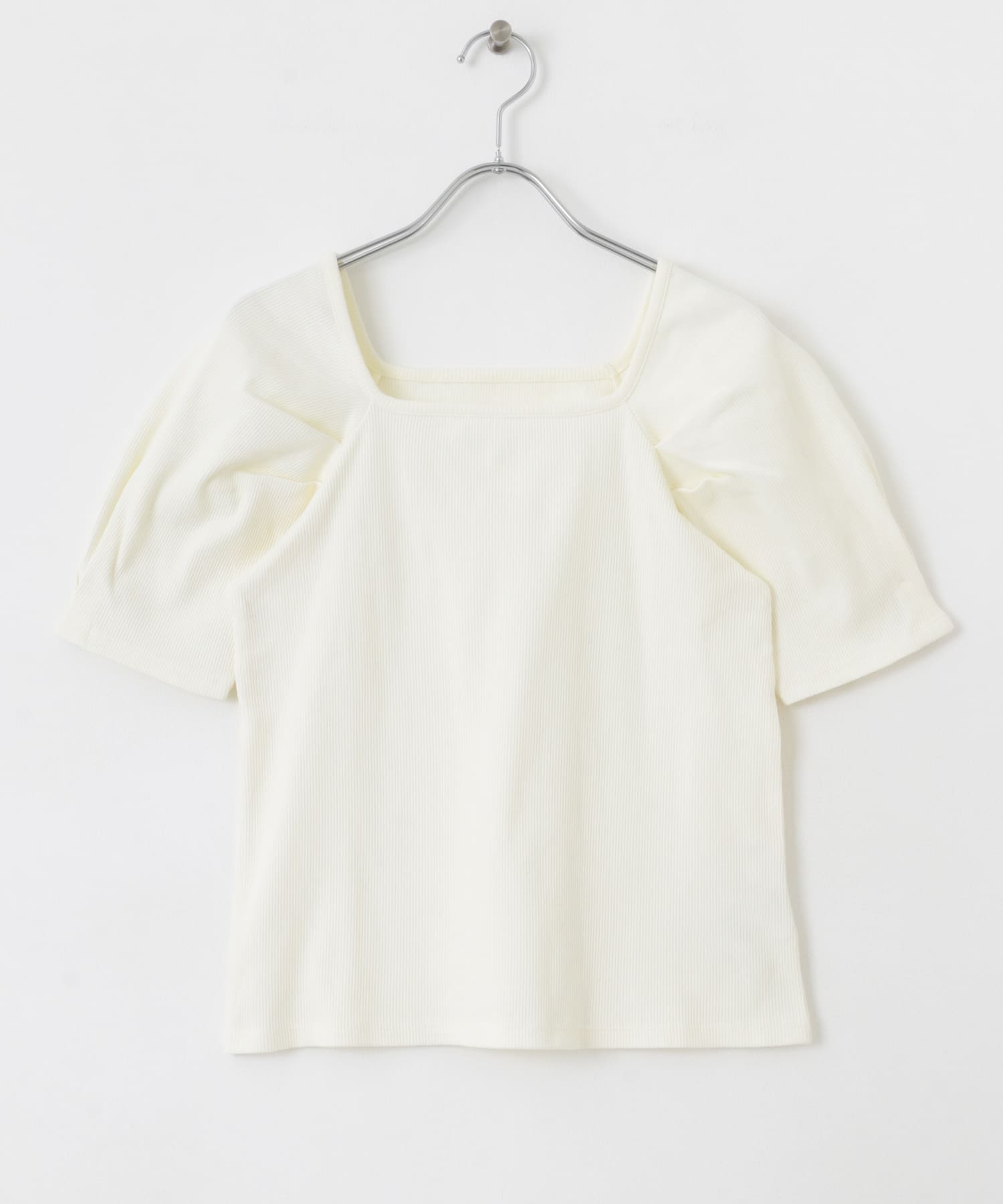 タックボリュームスリーブカットソー IVORY one